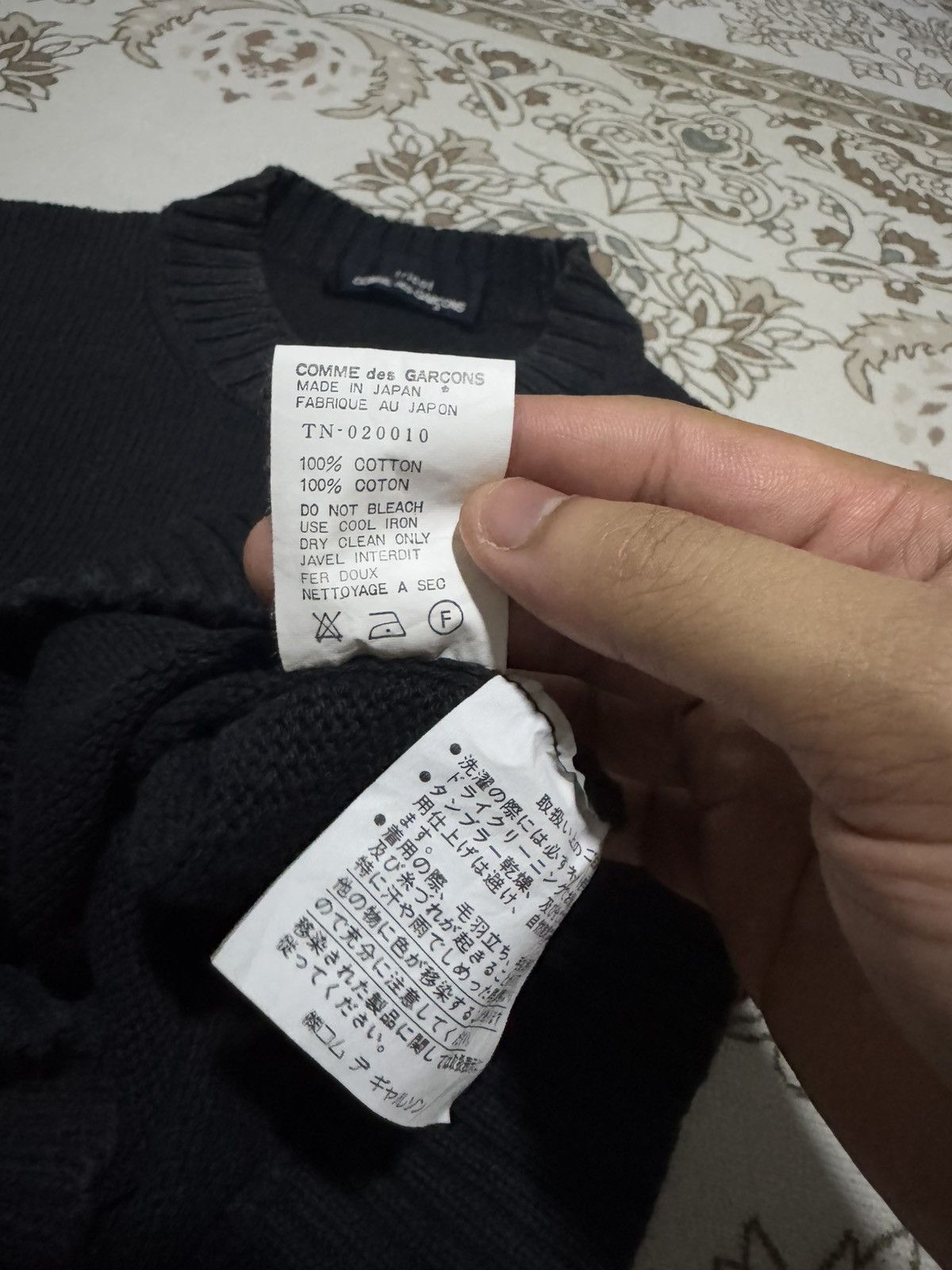 Comme des Garcons × Vintage AD98 Tricot CdG Black Shirt Size US S / EU 44-46 / 1 - 5 Thumbnail