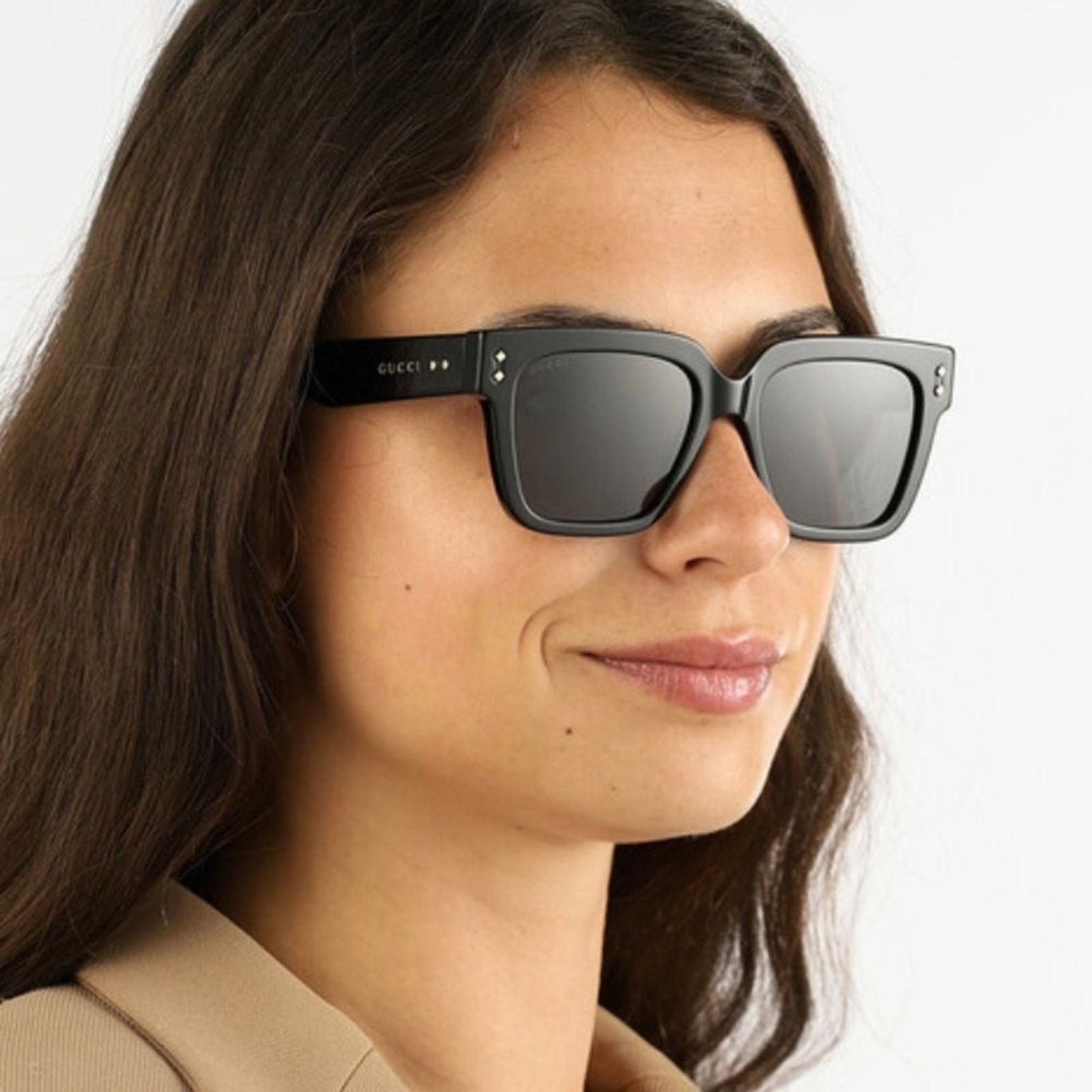 Gucci BRAND NEW GUCCI GG1084S 001 Unisex Black/Grey Sunglasses Size ONE SIZE - 11 Thumbnail