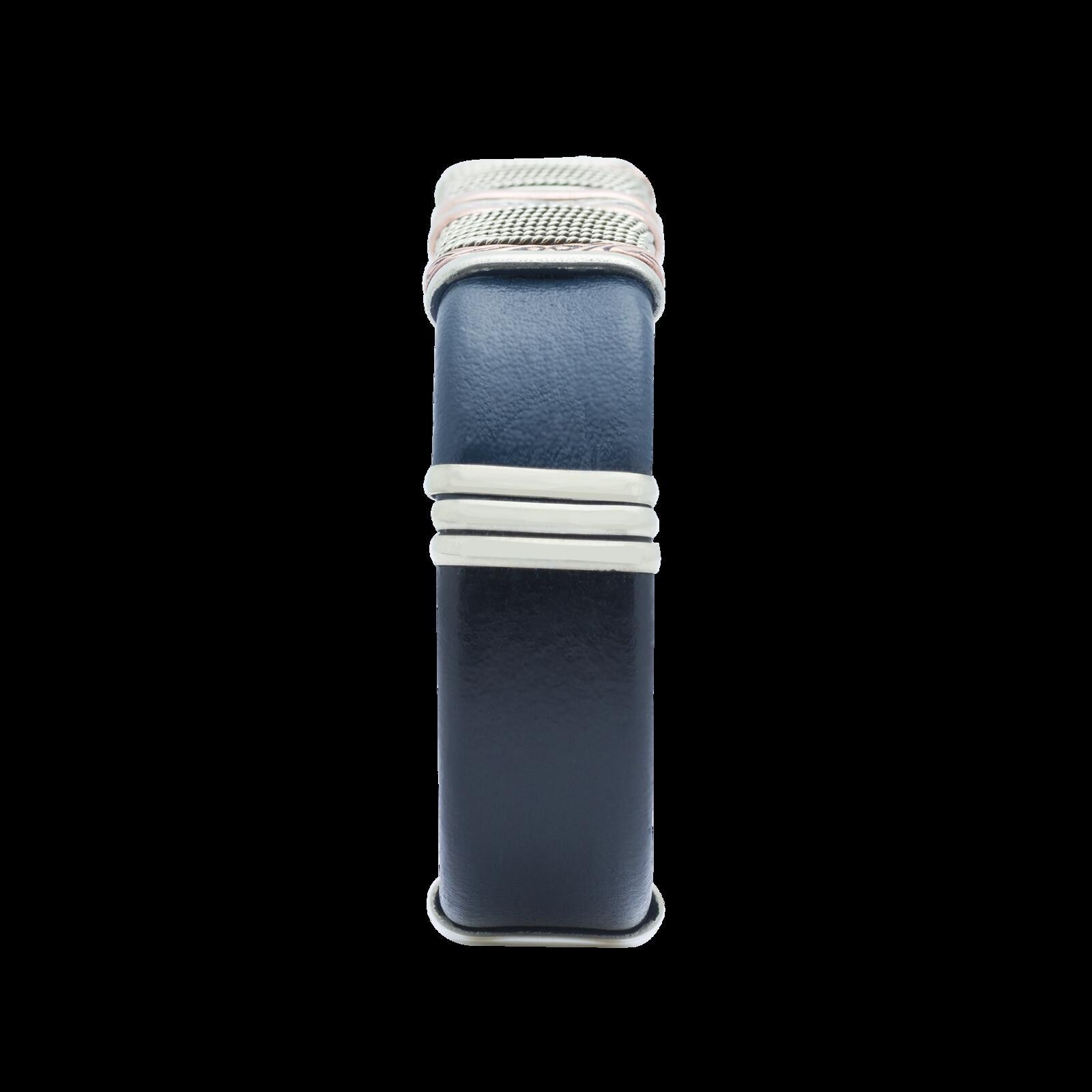 Other Men's Navy Blue Leather Bracelet Size ONE SIZE - 5 Thumbnail