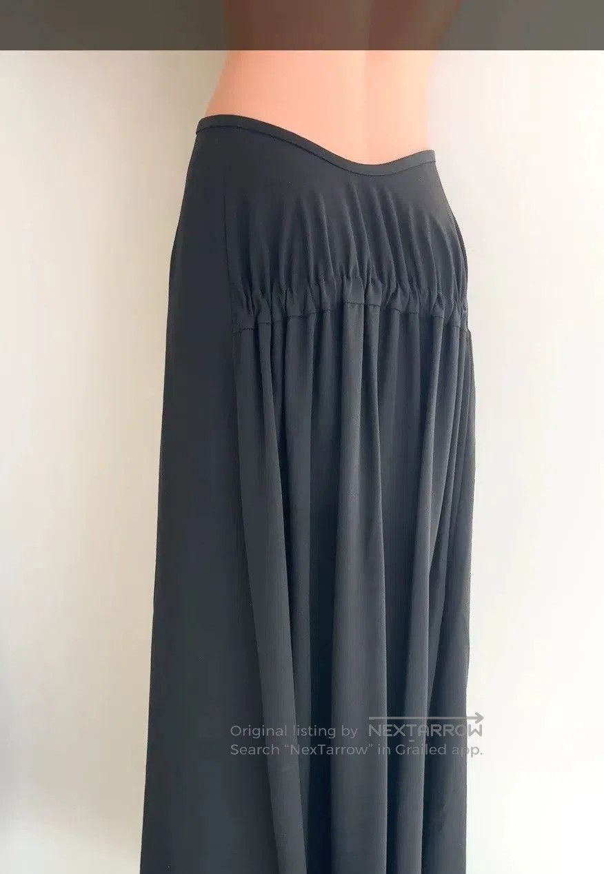 Y's Yohji Yamamoto Pleated Black Skirt. Size 26" / US 2 / IT 38 - 4 Thumbnail