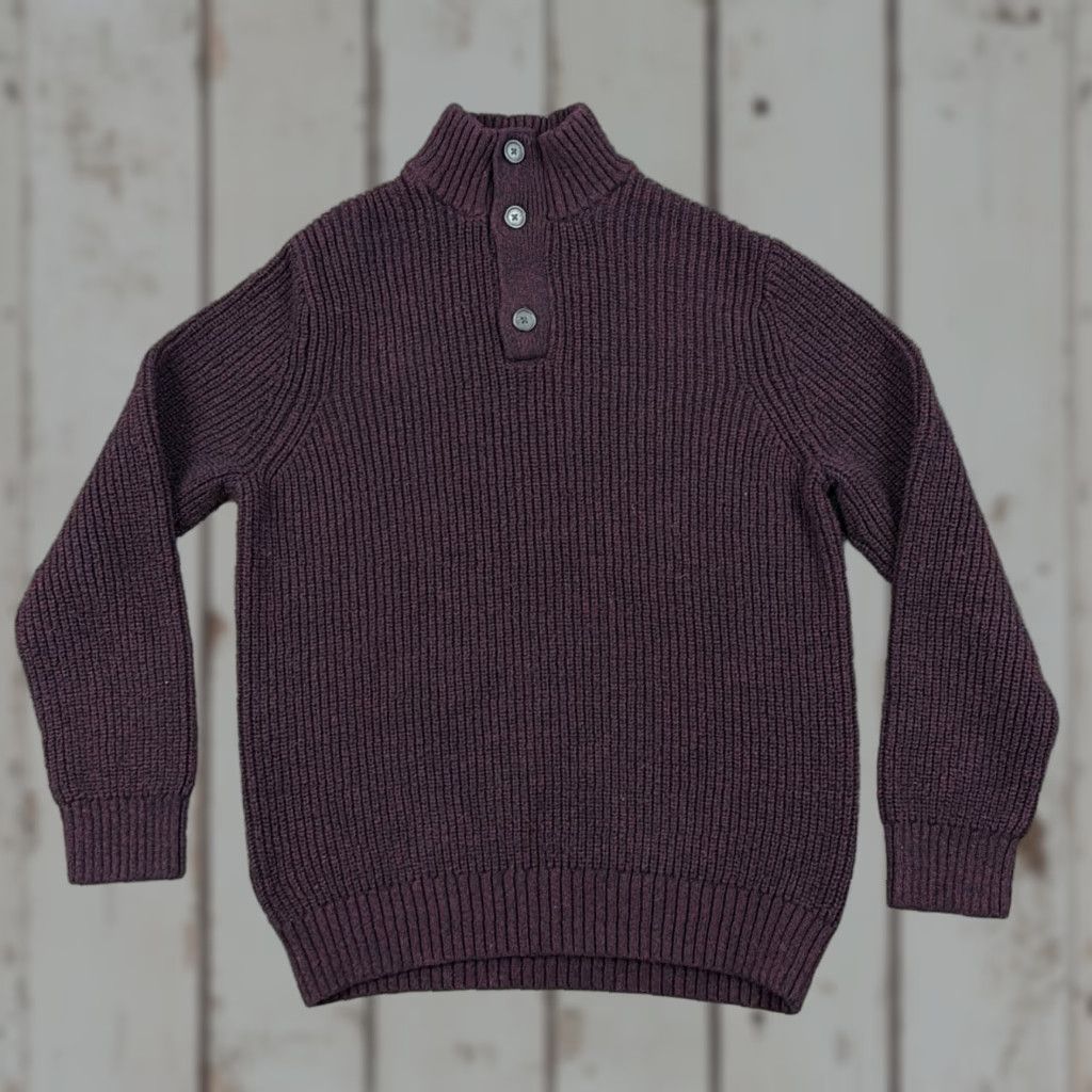 Banana Republic Banana Republic Mens XL Purple Wool Blend Knit Pullover Sweater Casual Classic Size US XL / EU 56 / 4 - 1 Thumbnail
