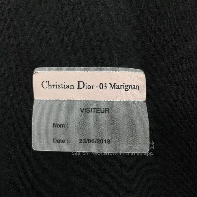 Dior Dior Black Cotton Short Sleeve T-Shirt . Size US L / EU 52-54 / 3 - 5 Thumbnail