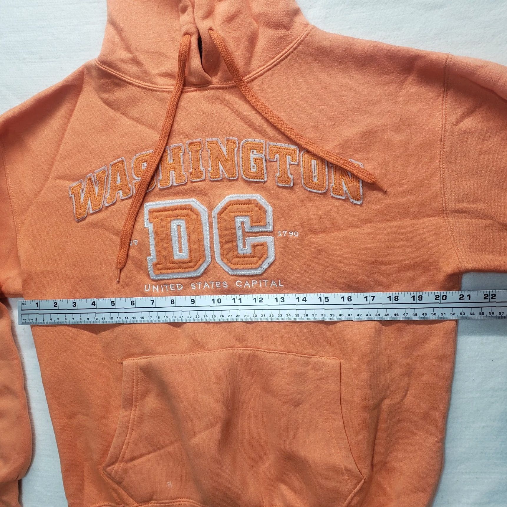 Logo 7 DC Hoodies Pullover Adult L Orange Logo Shirt Size US L / EU 52-54 / 3 - 4 Thumbnail