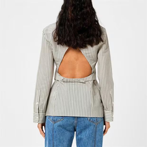 Jacquemus o1g2r1mq1024 Shirt in Grey & Black Size S / US 4 / IT 40 - 5 Thumbnail