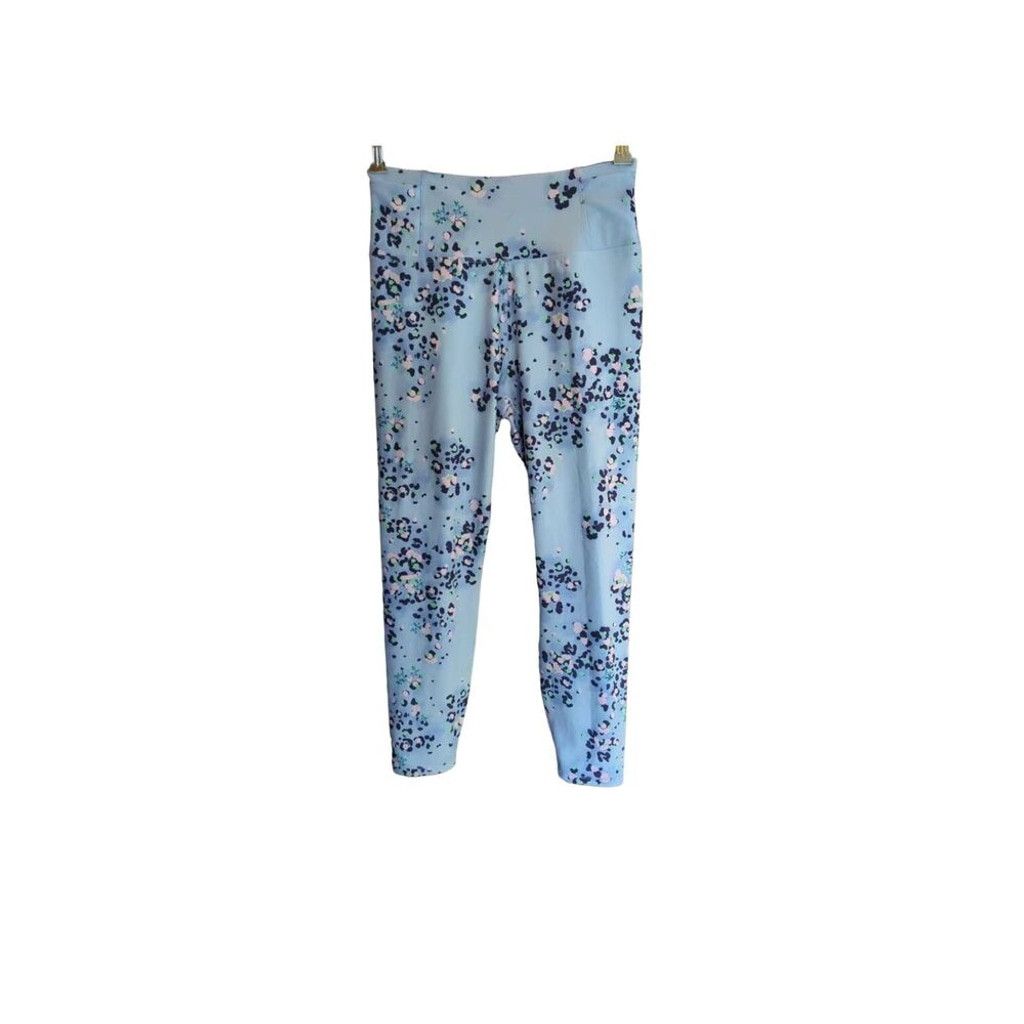 Other Nanette Lepore Athletic Leggings Pastel Blue Floral Size Me Size 28" / US 6 / IT 42 - 1 Thumbnail