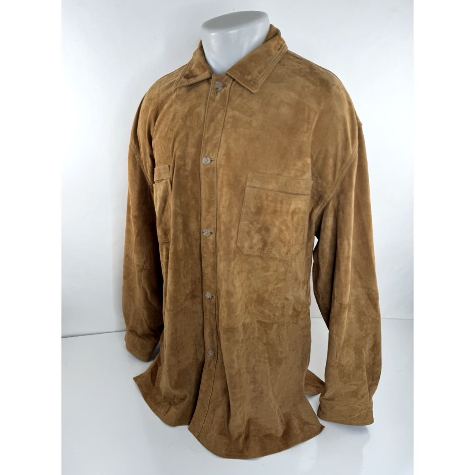 The Territory Ahead Territory Ahead - Suede Leather Shirt Jacket Mens XL Brown Leather Shirt Jacket Mens XL Brown Territory Ahead Shirt Jacket Mens XL Size US XL / EU 56 / 4 - 2 Thumbnail