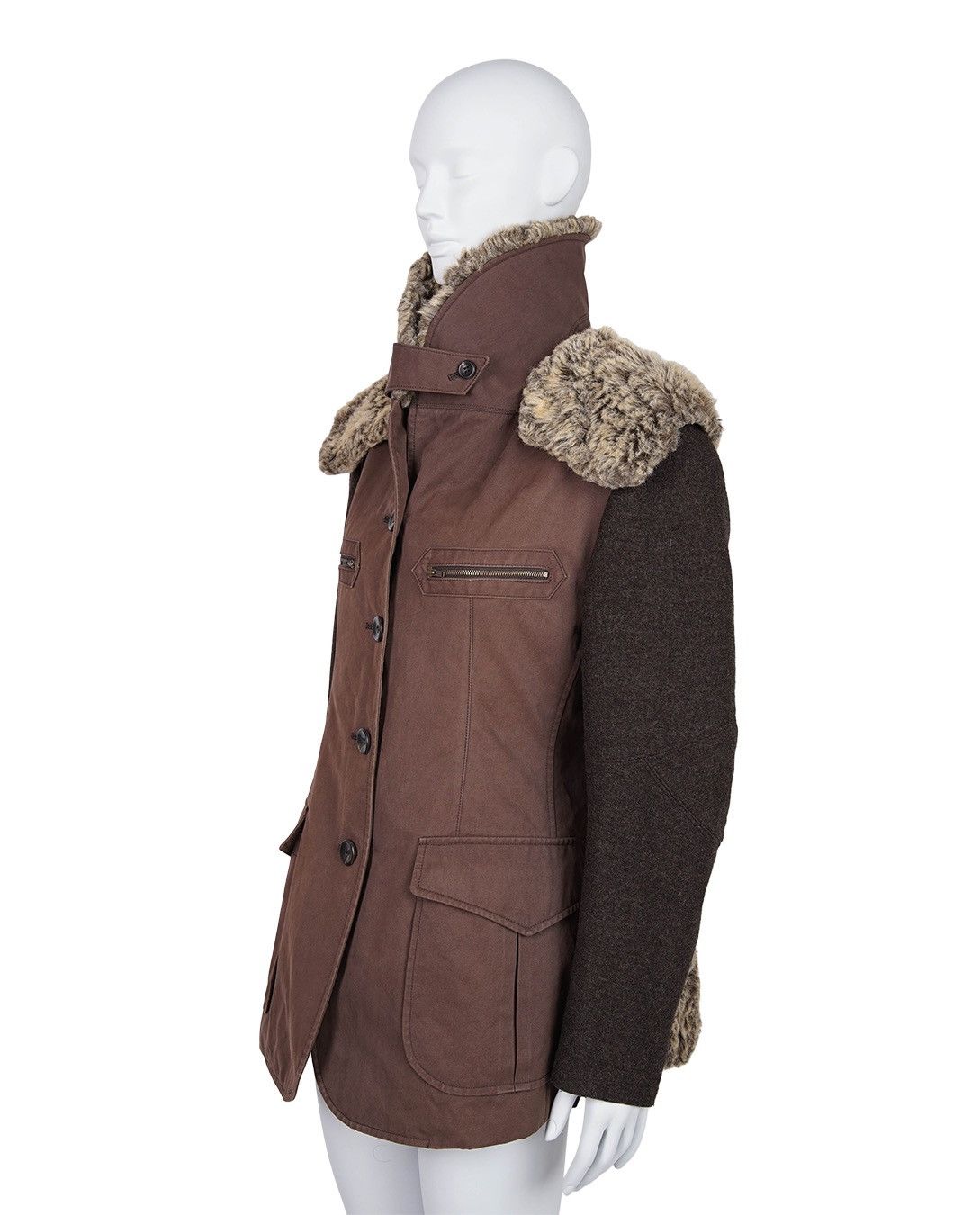 Issey Miyake Issey Miyake F/W1997 Fur Attached Jacket Size L / US 10 / IT 46 - 6 Thumbnail