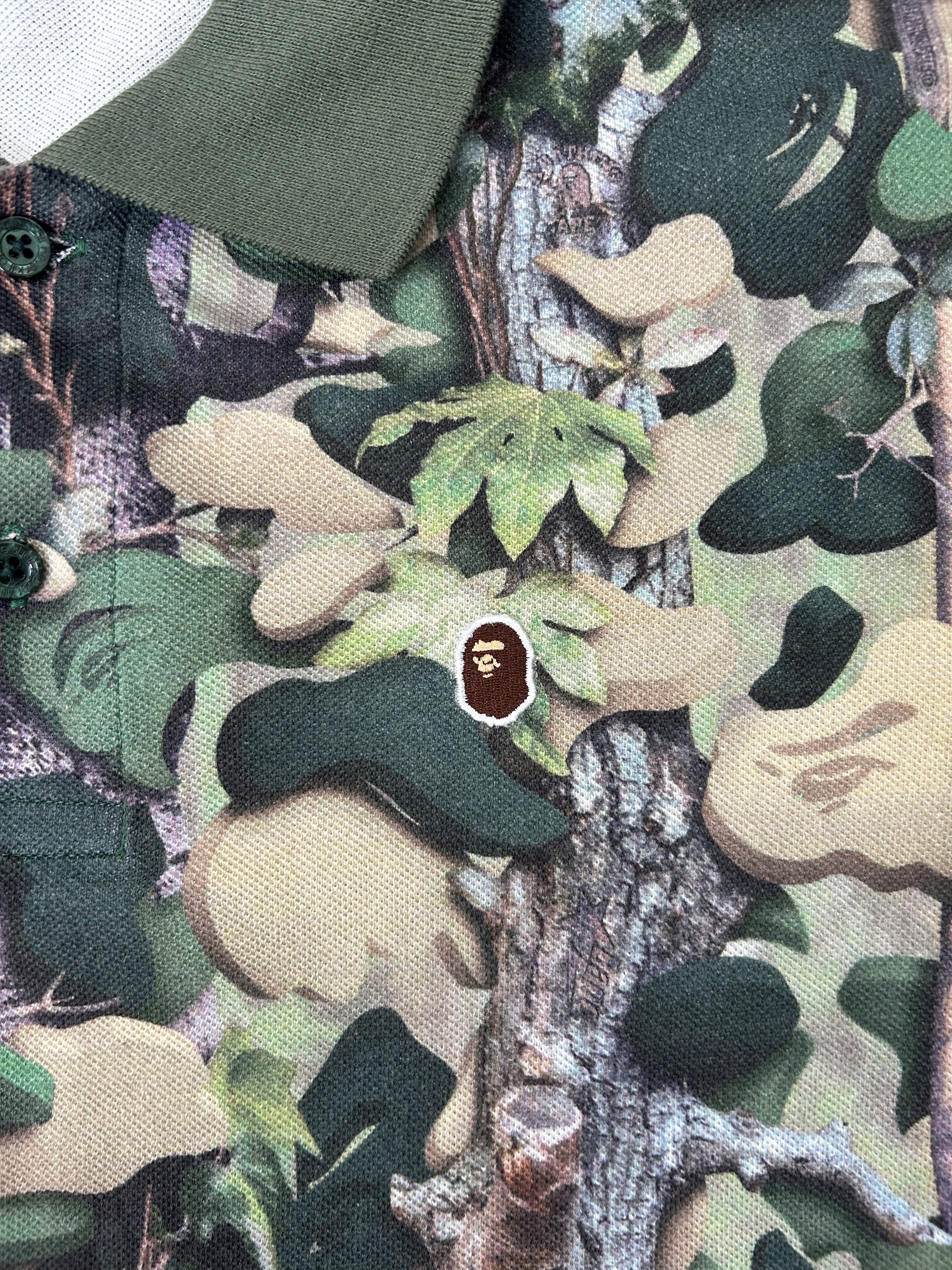 Bape Bape Real Tree Camo Polo Shirt [Size M] Size US M / EU 48-50 / 2 - 3 Thumbnail