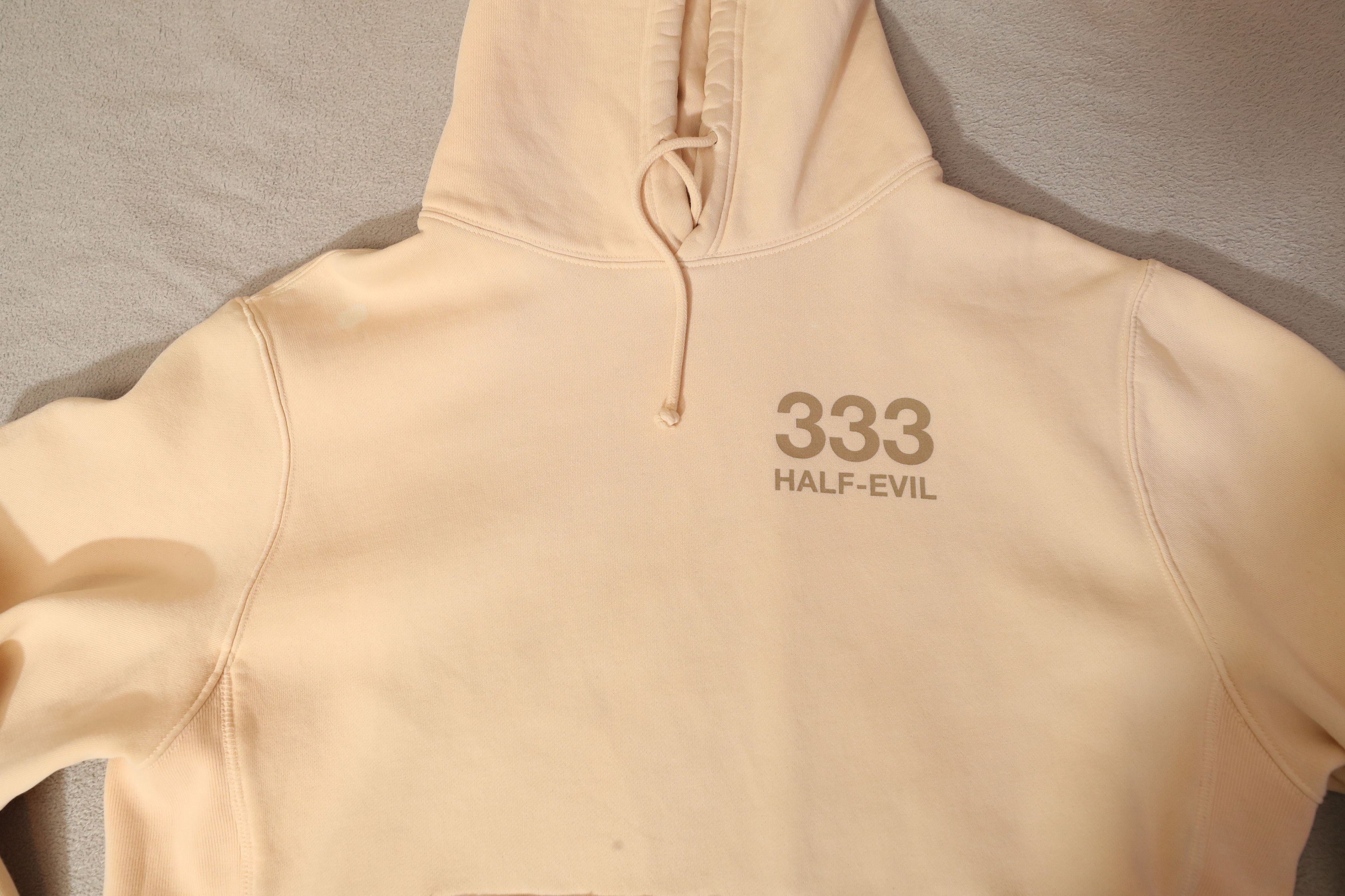 Half Evil 333 Half Evil Cream Hoodie (L) Size US L / EU 52-54 / 3 - 4 Thumbnail