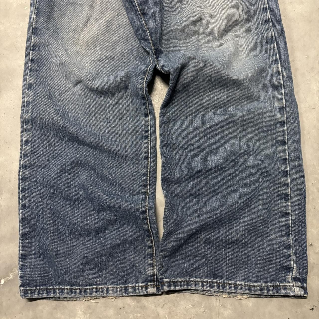 Japanese Brand × Vintage Crazy Vintage Y2K/2000s Grunge Dark Wash Essential Denim Jeans! Size US 34 / EU 50 - 6 Thumbnail