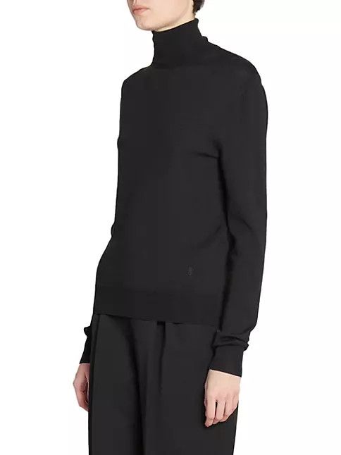 Saint Laurent Paris o1bcso1str0924 Turtleneck Sweater in Black Size US M / EU 48-50 / 2 - 5 Thumbnail
