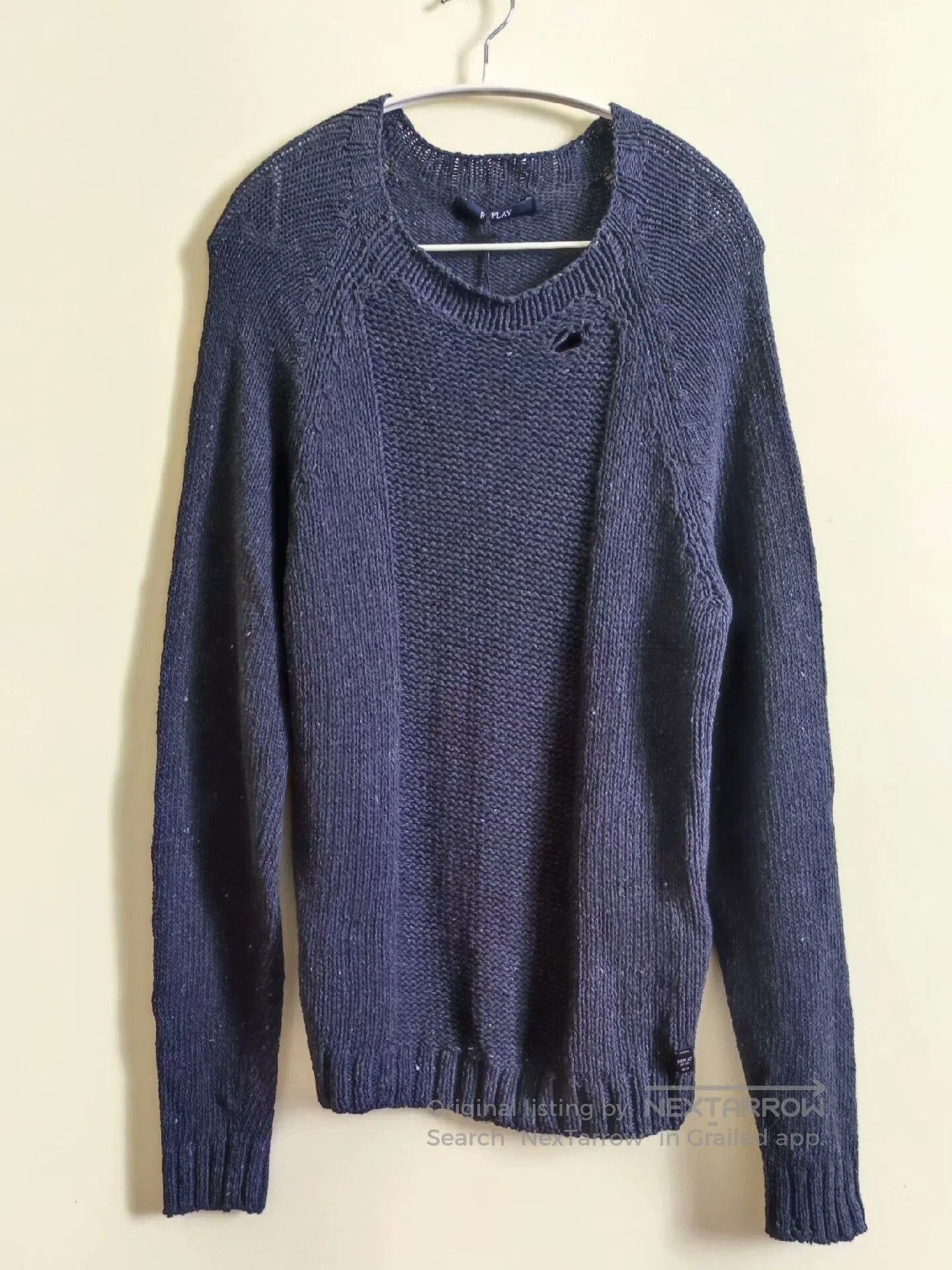 Replay New Artisan Knitted Sweater in Dark Gray. Size US M / EU 48-50 / 2 - 1 Thumbnail