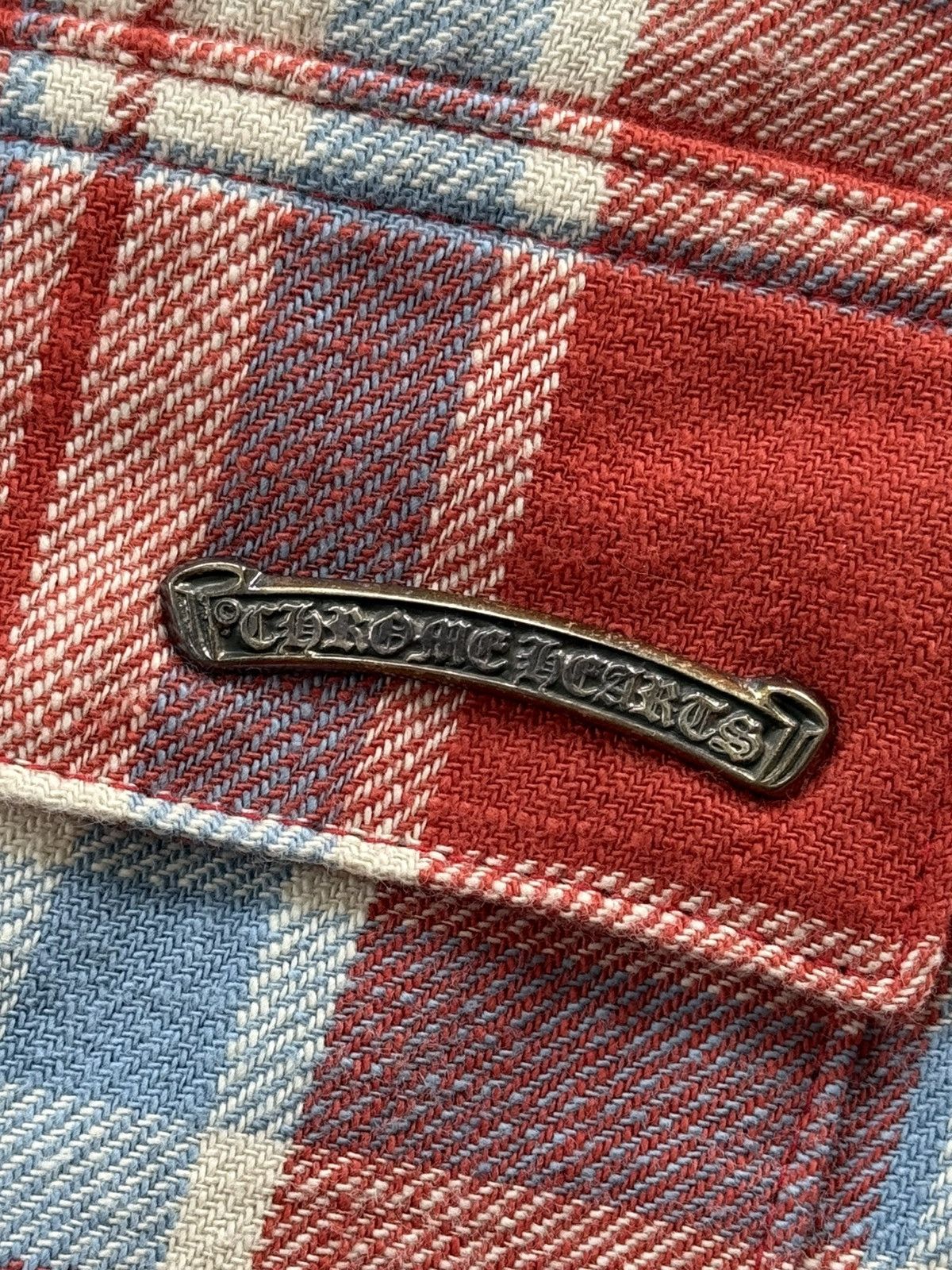 Chrome Hearts Chrome Hearts 2022 Red Flannel Jacket Size US L / EU 52-54 / 3 - 6 Thumbnail