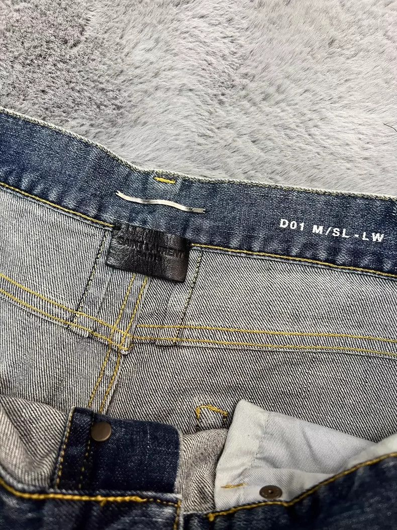Saint Laurent Paris Saint Laurent ParisSpring/Summer 14 D01 Washed Blue Founda Size US 34 / EU 50 - 3 Thumbnail