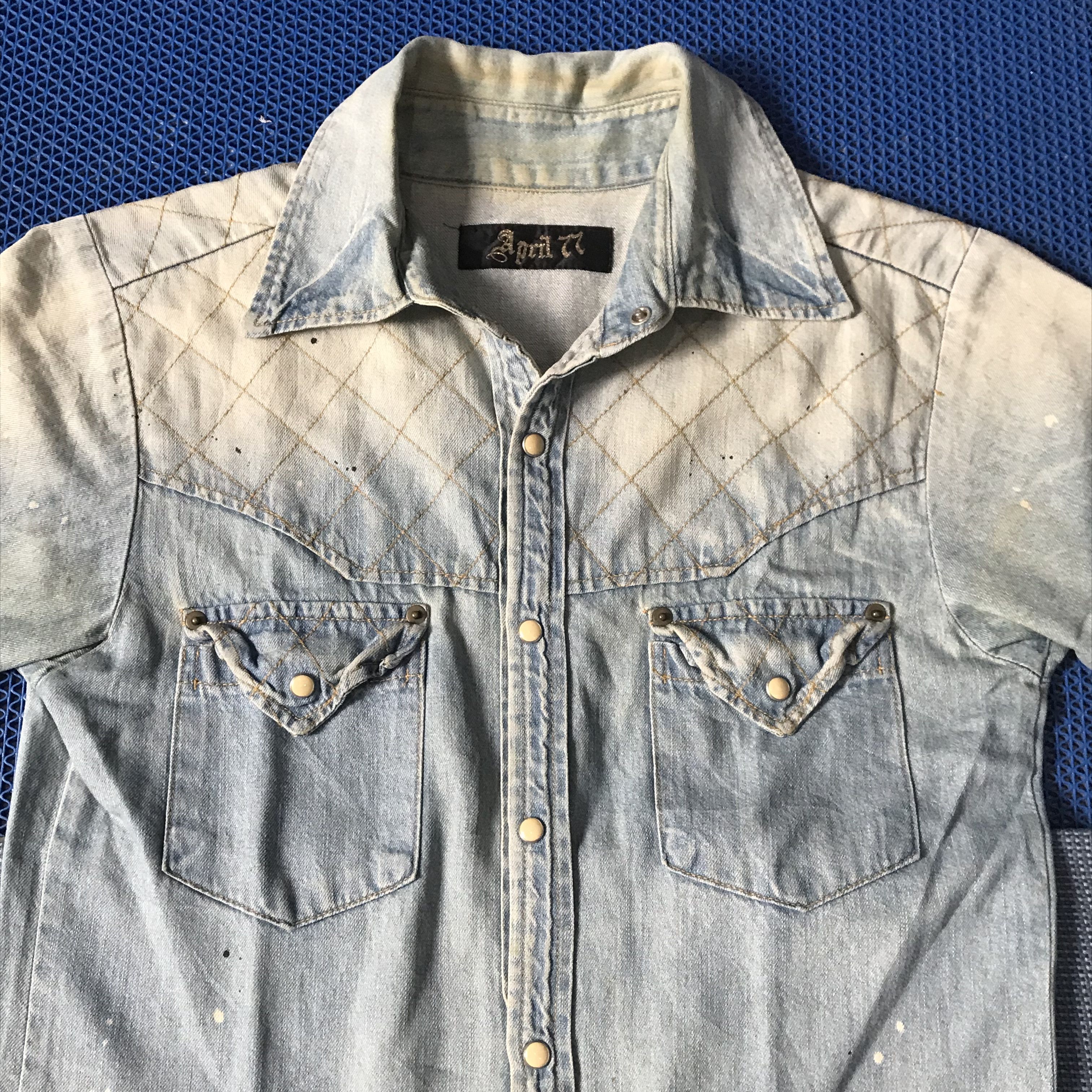 April 77 April 77 Raw Japanese denim Short Sleeves denim Size US M / EU 48-50 / 2 - 2 Thumbnail
