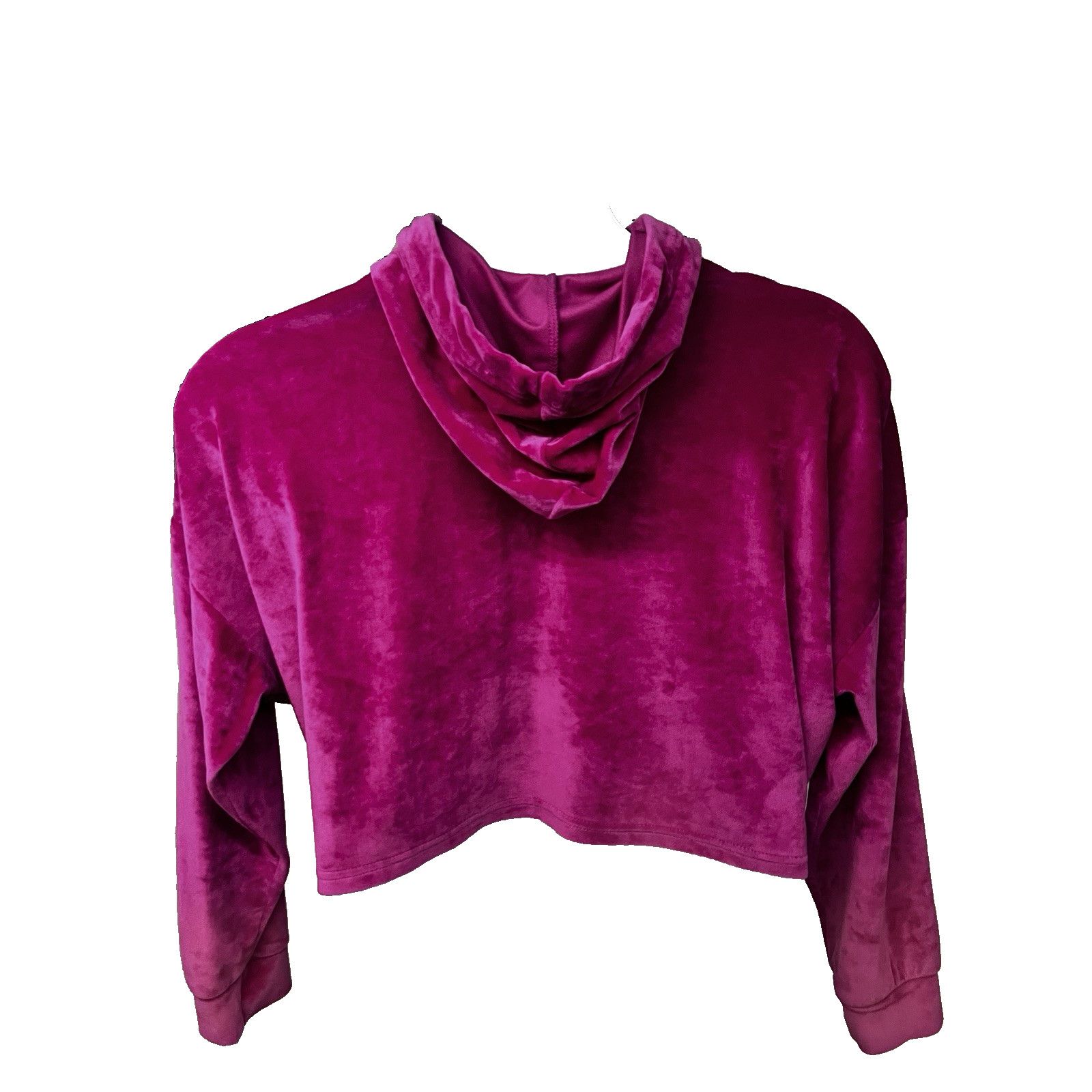Juicy Couture Juicy Couture Vintage Y2K Pink Velour Pullover Crop Hoodie L Size L / US 10 / IT 46 - 2 Thumbnail