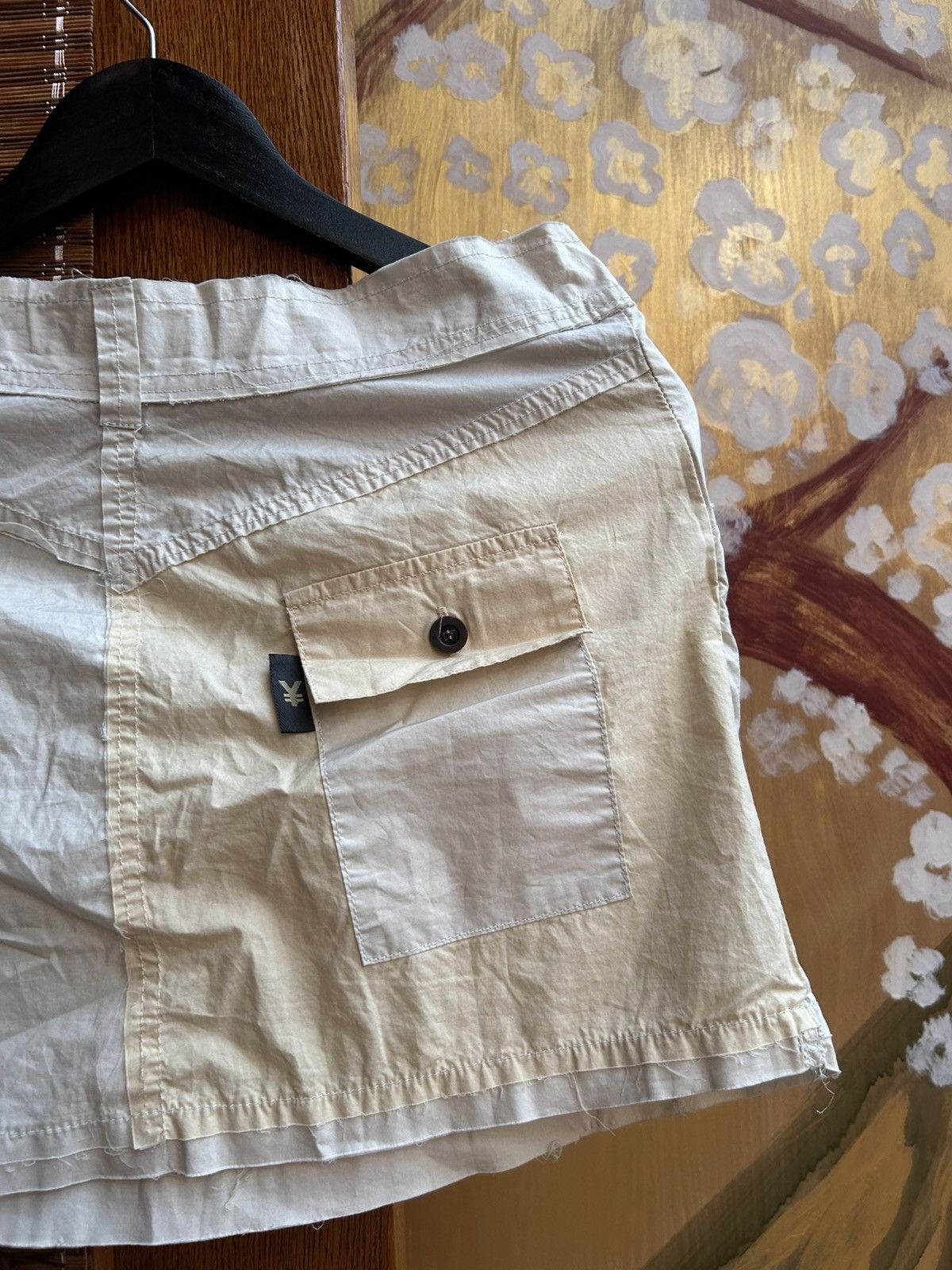 Japanese Brand × Michiko Koshino × Michiko Koshino London Vintage YEN Jeans Michiko Koshino Utility Mini Skirt NEW Size 28" / US 6 / IT 42 - 6 Thumbnail
