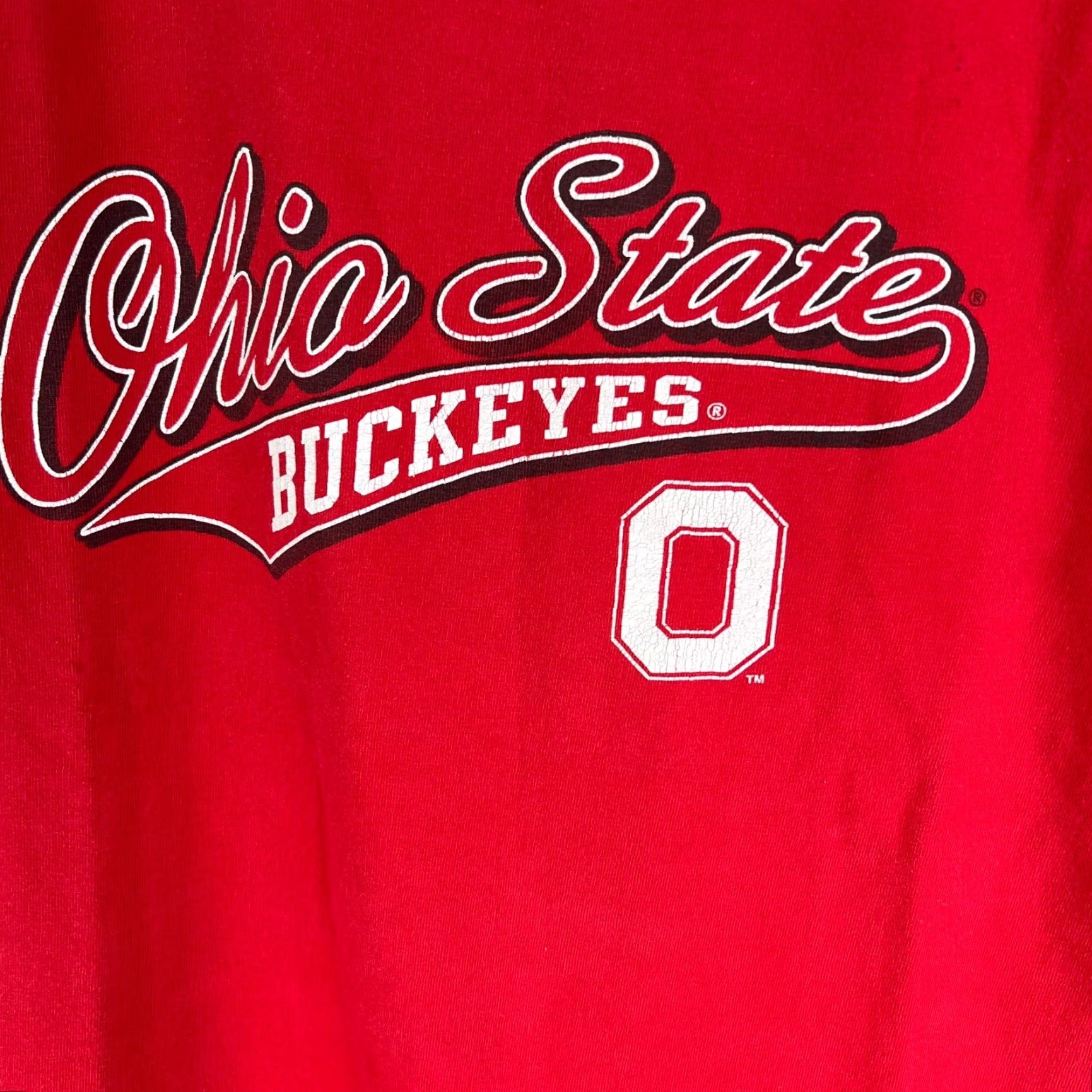 Soffe VTG Soffe Ohio State Buckeyes T Shirt Mens Size L Red Short Sleeve Logo Graphic 90s College University Mens Size US L / EU 52-54 / 3 - 2 Thumbnail