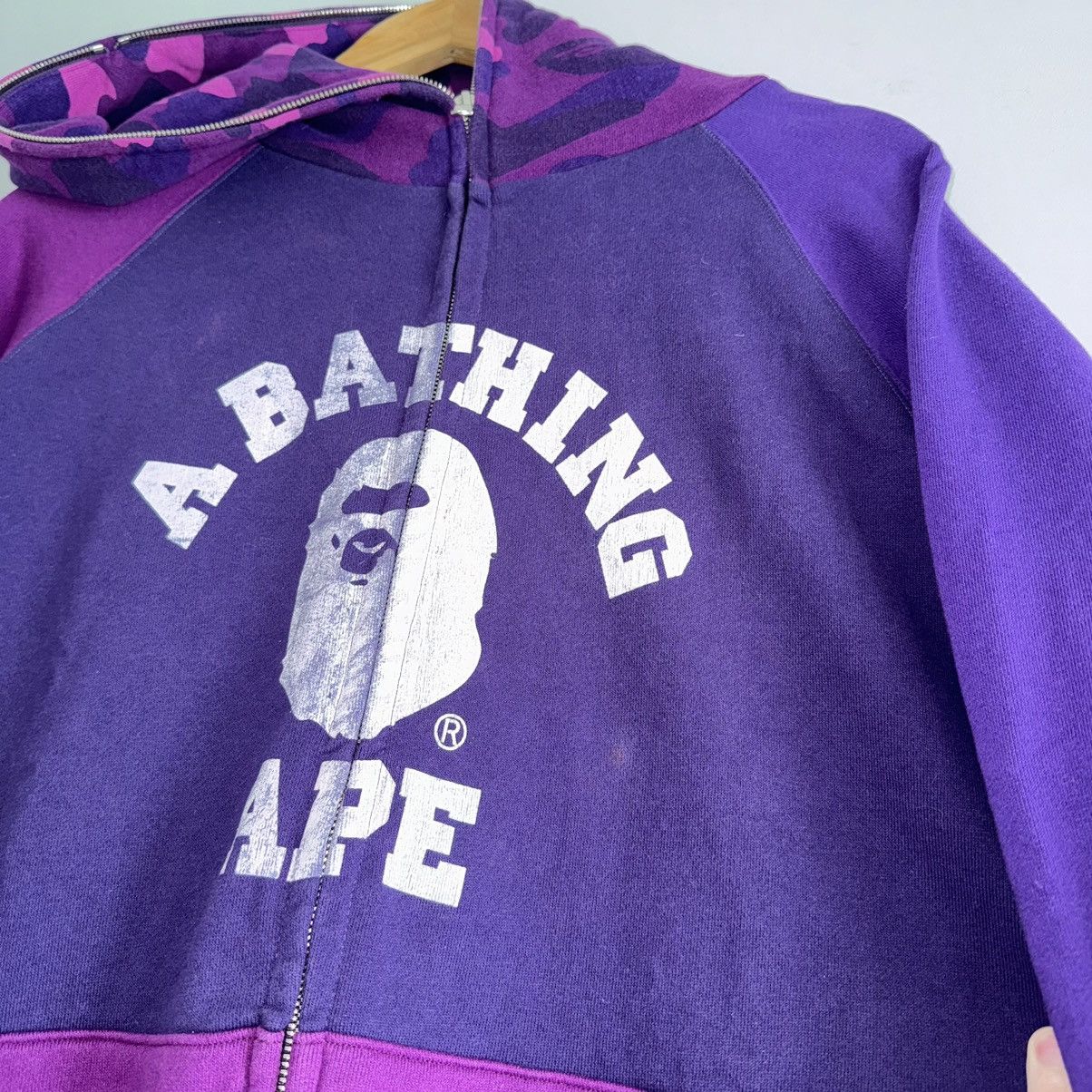 Bape OG Crazy Camo College Full Zip Hoodie Nigo Size US L / EU 52-54 / 3 - 8 Thumbnail