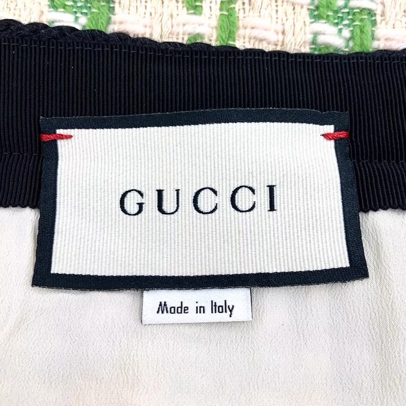 Gucci Gucci Light green wool braided tweed casual skirt Size 27" / US 4 / IT 40 - 6 Thumbnail