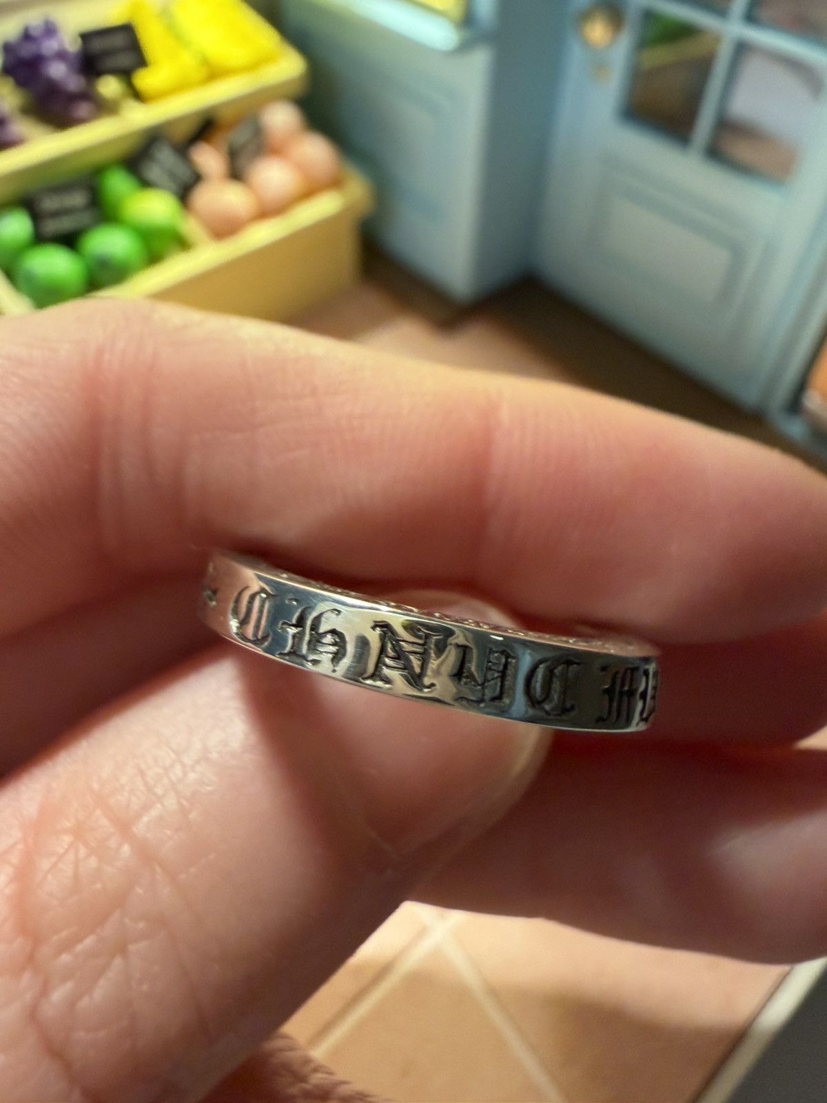 Chrome Hearts Chrome Hearts NYC 3mm SPACER PLN Silver Ring size 5M Size ONE SIZE - 1 Thumbnail