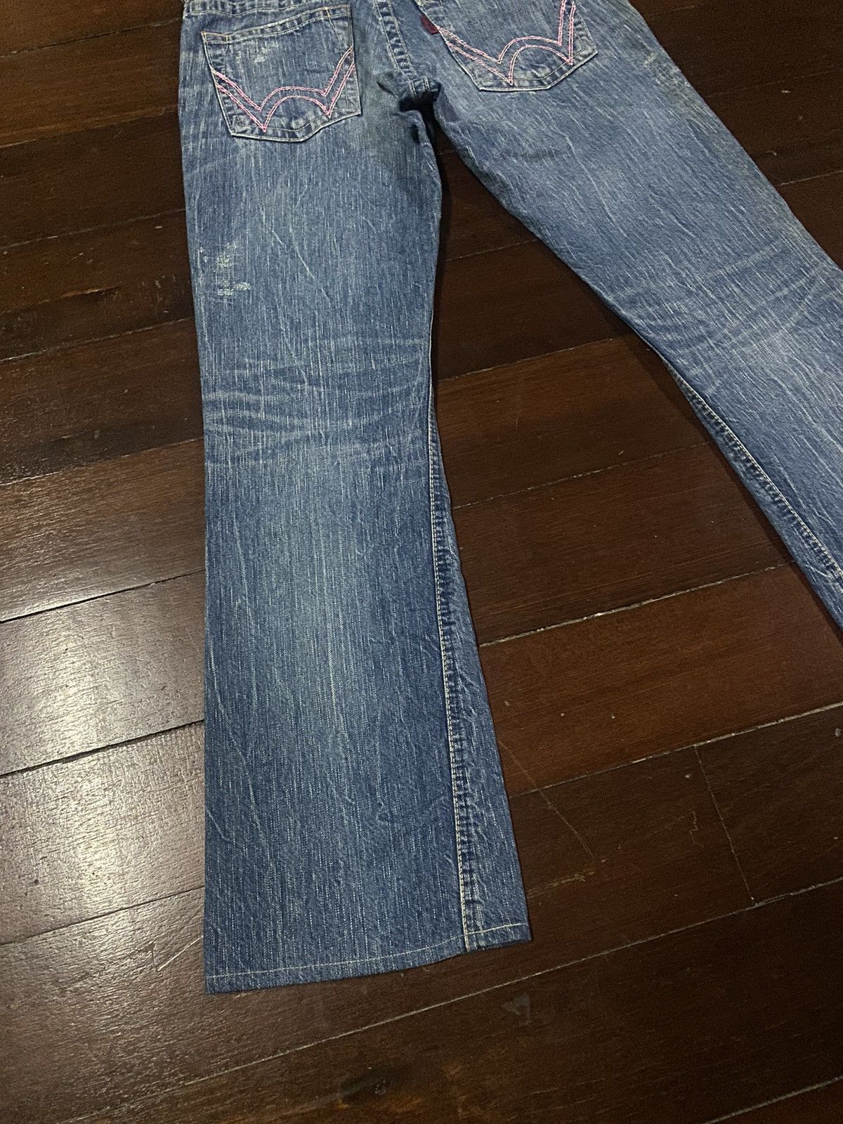 Edwin × If Six Was Nine × Japanese Brand FIRE 🔥 FLARE EDWIN 503 BLUE TRIP WIDE LEG BOOTCUT Size 32" / US 10 / IT 46 - 3 Thumbnail