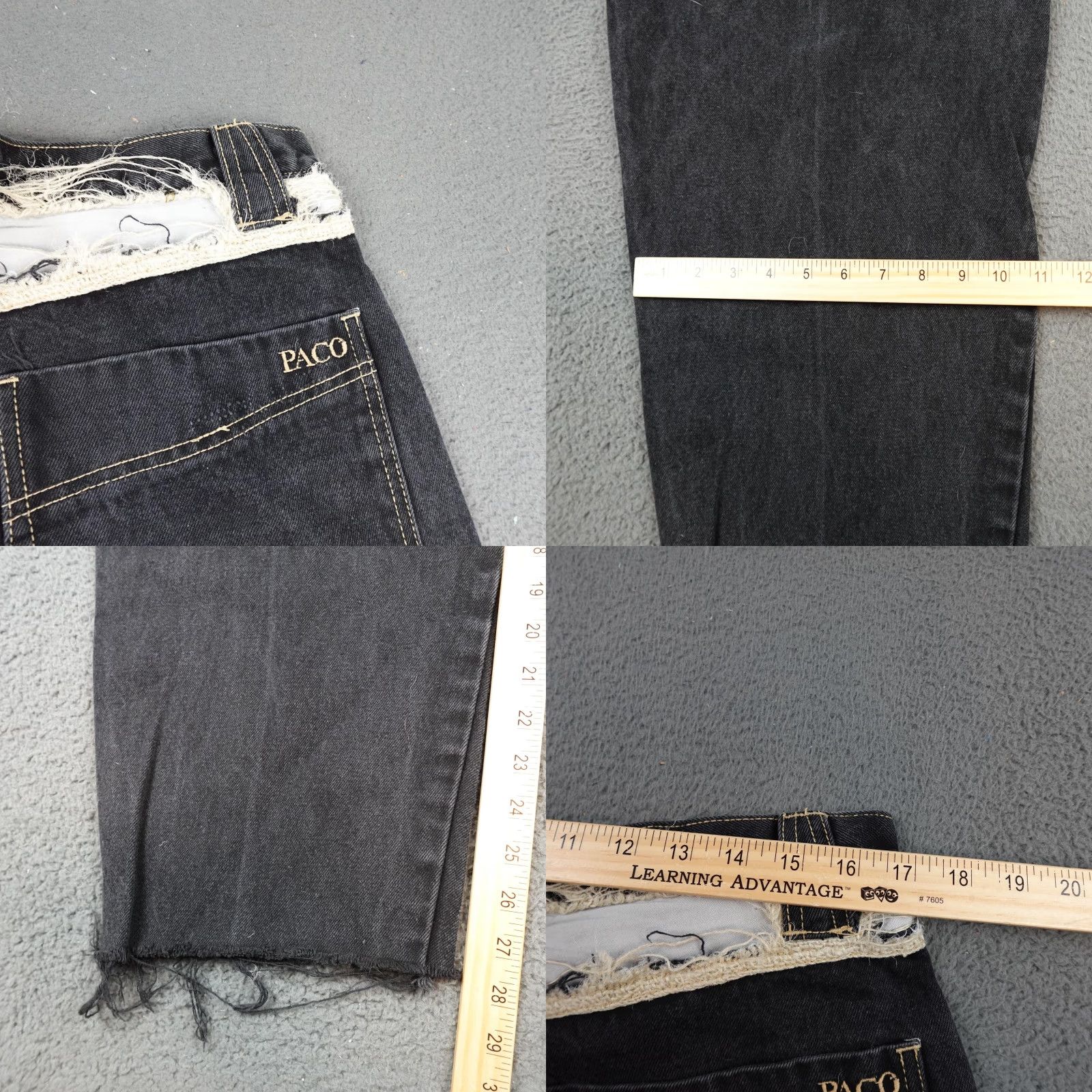 Vintage VINTAGE Paco Sports Jeans Mens 36 Charcoal Gray 90s Distressed Baggy 90s Y2K Jeans Mens 36 Vintage Size US 36 / EU 52 - 8 Thumbnail