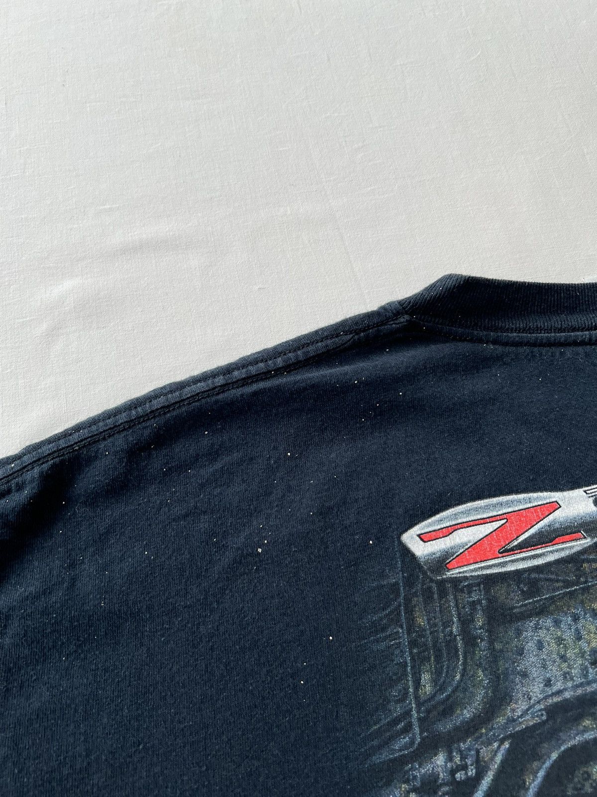 Vintage Vintage 2000s Chevrolet Corvette Z06 505 HP Black T-shirt Size US XL / EU 56 / 4 - 20 Thumbnail