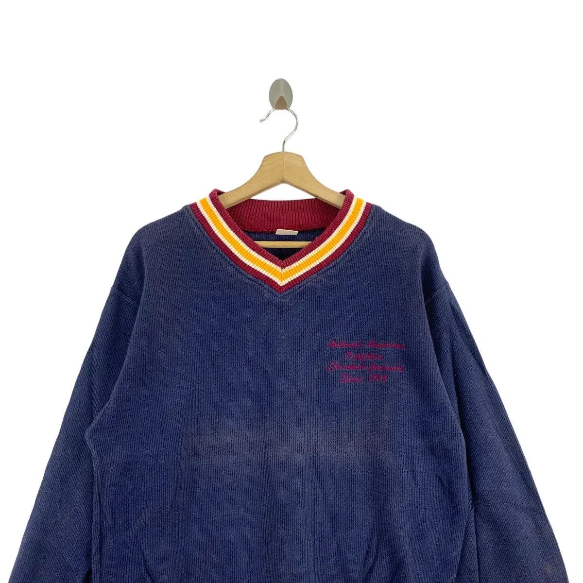 Champion Vtg 90’ CHAMPION PRODUCTS USA Ringer Distress Sweatshirt Size L / US 10 / IT 46 - 2 Thumbnail