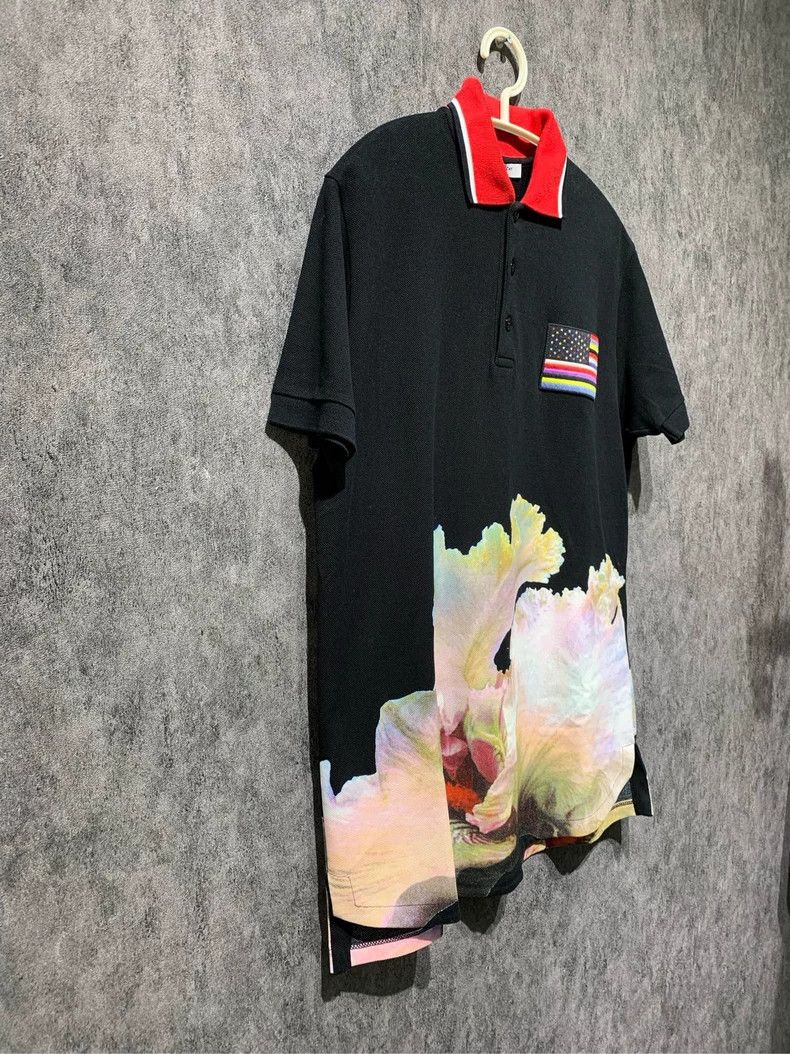 Givenchy Givenchy Floral Black Polo Shirt 2506-Nextarrow Size US XS / EU 42 / 0 - 4 Thumbnail