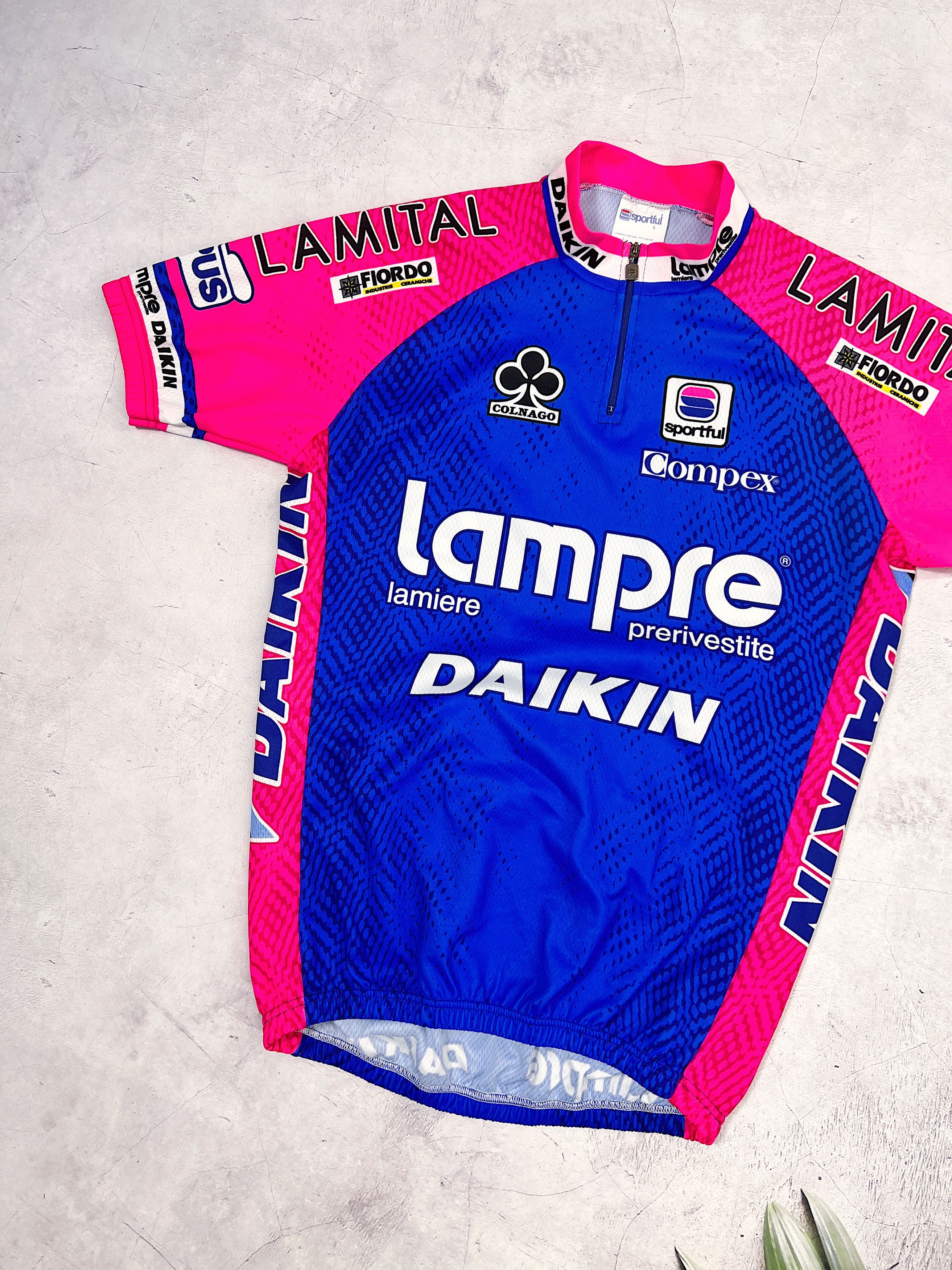 Sports Specialties × Vintage Sportful Lampre Daikin Cycling Jersey Colnago Size US M / EU 48-50 / 2 - 2 Thumbnail