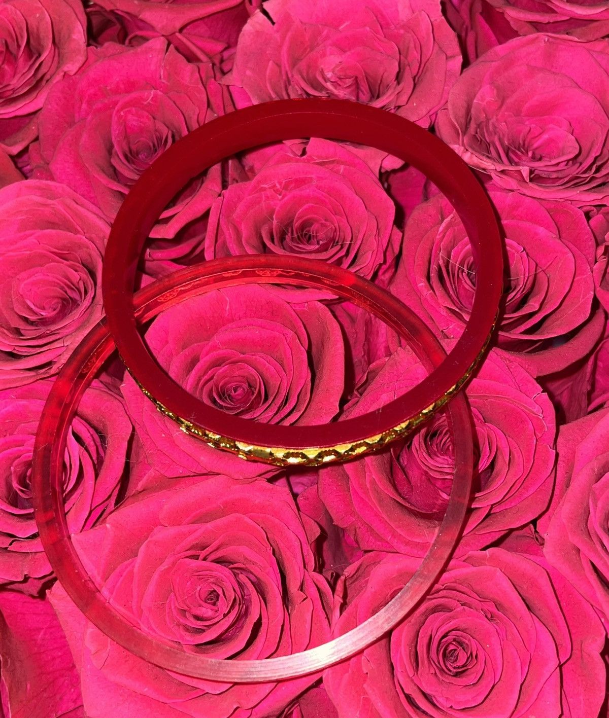 Chudi Kangan Red and Gold Vintage Wedding Bangles