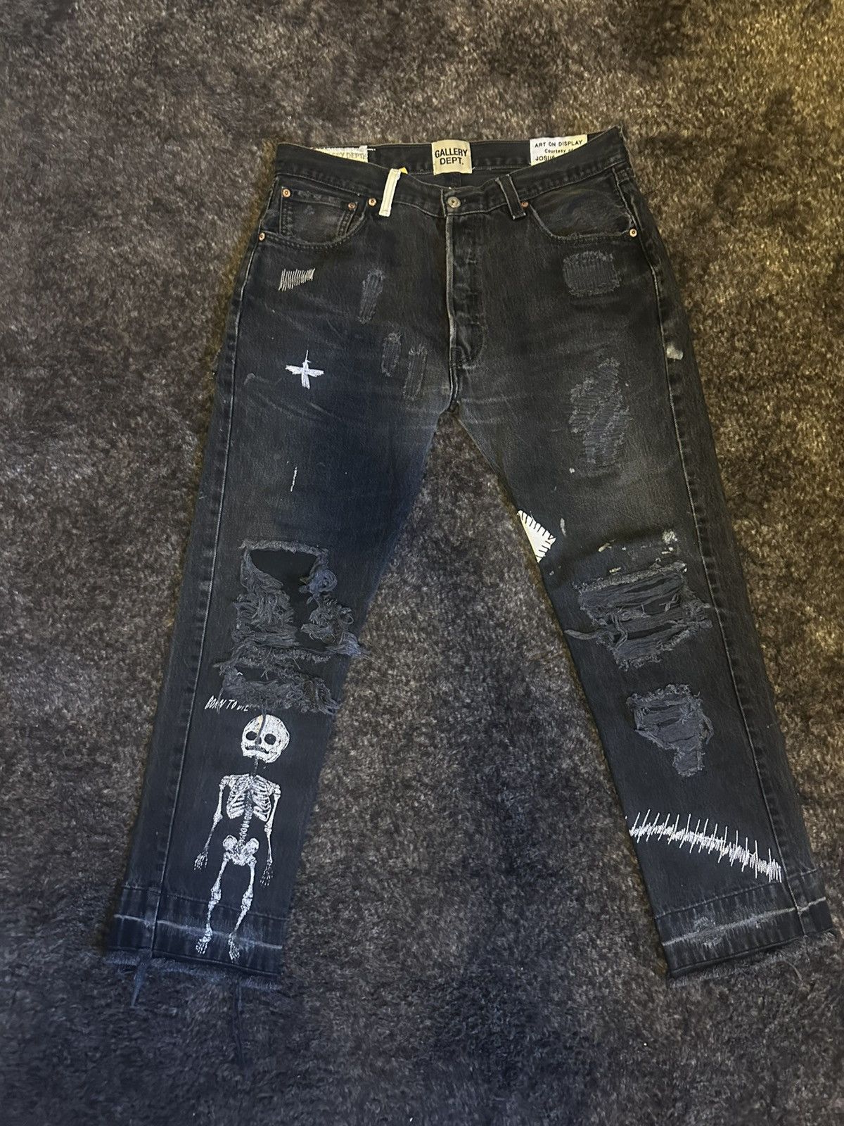 Gallery Dept. Gallery Dept. Fuck Face denim Size US 33 - 1 Thumbnail
