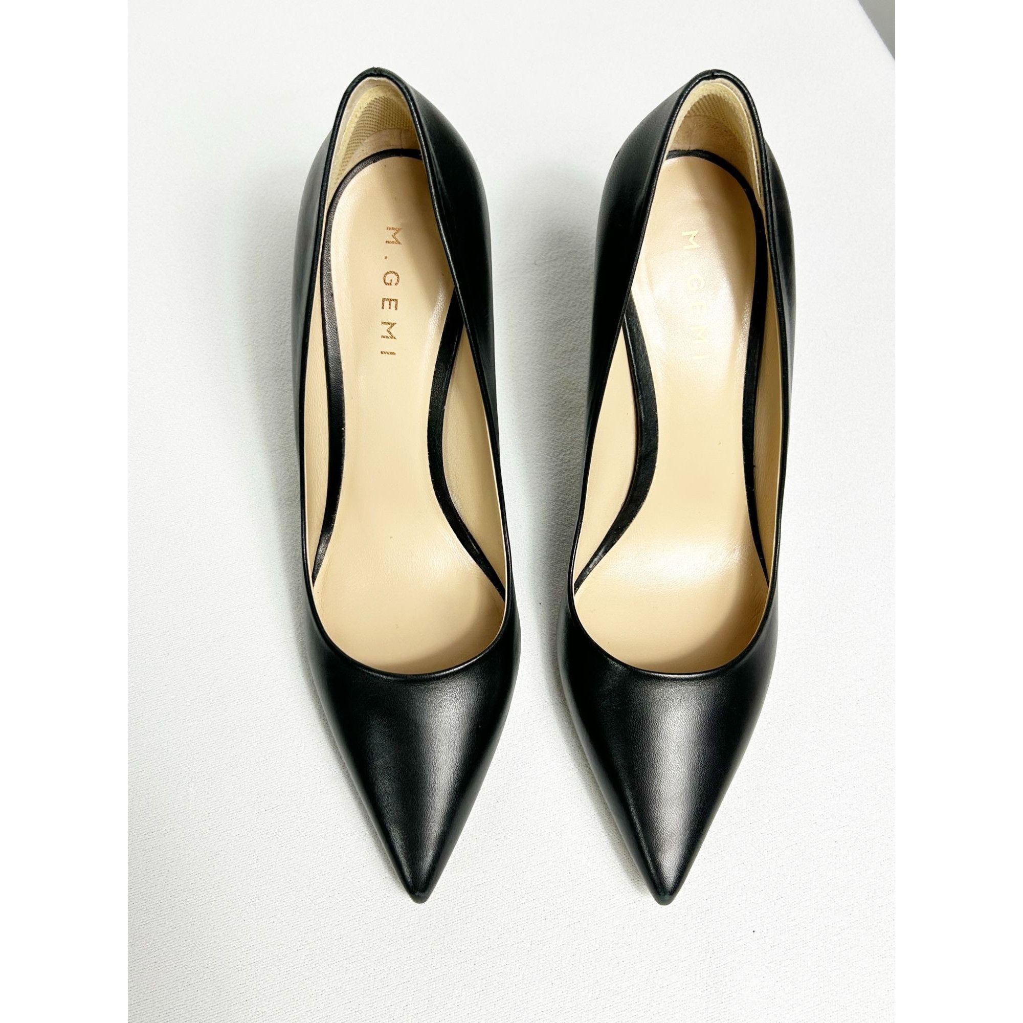 M.Gemi M. Gemi Esatto Nappa Leather 90mm Stiletto Pump in Black - S Size US 11 / IT 41 - 2 Thumbnail