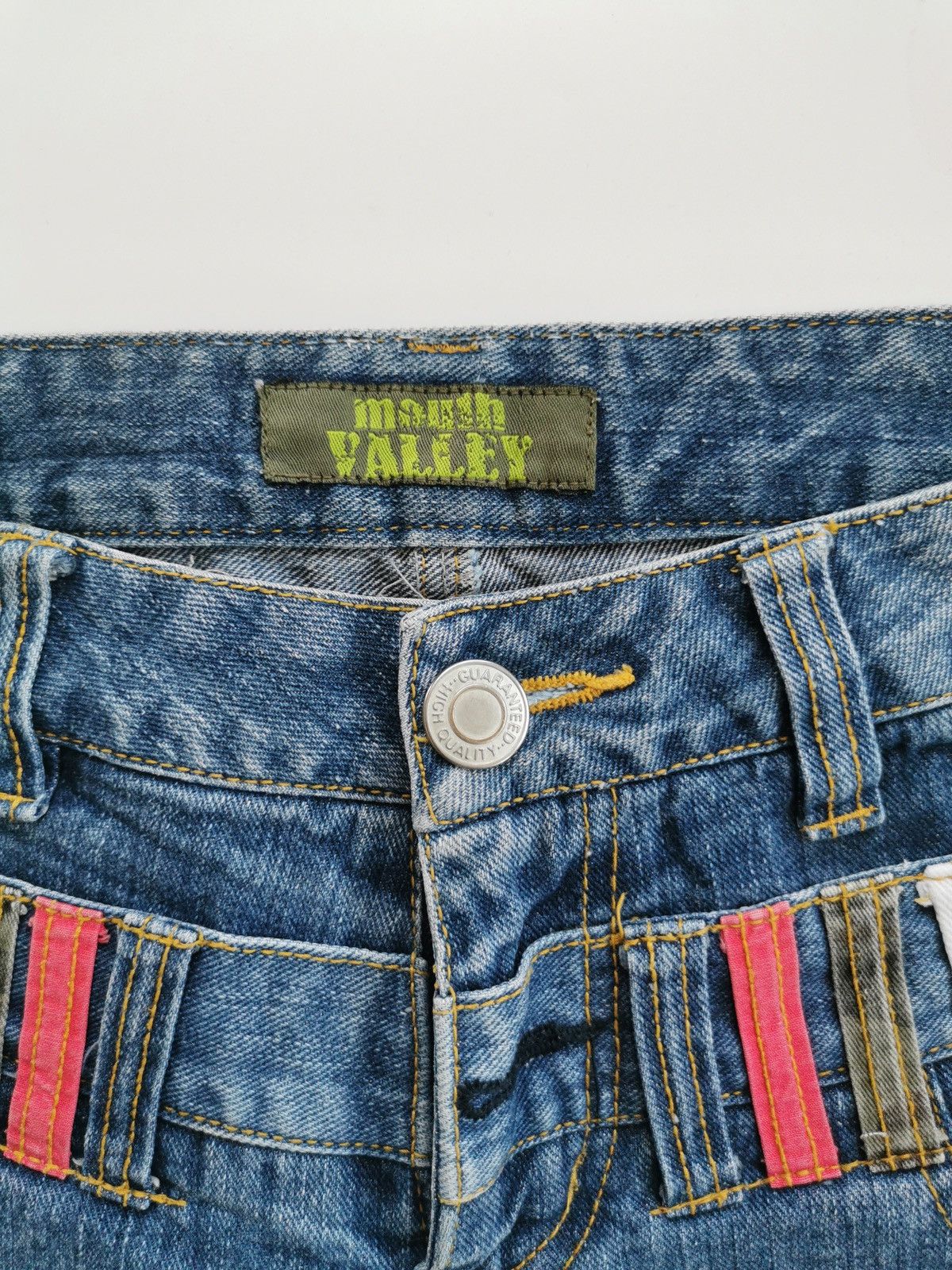 Japanese Brand Mouth Valley Double Waist Distressed Jeans Size US 30 / EU 46 - 8 Thumbnail