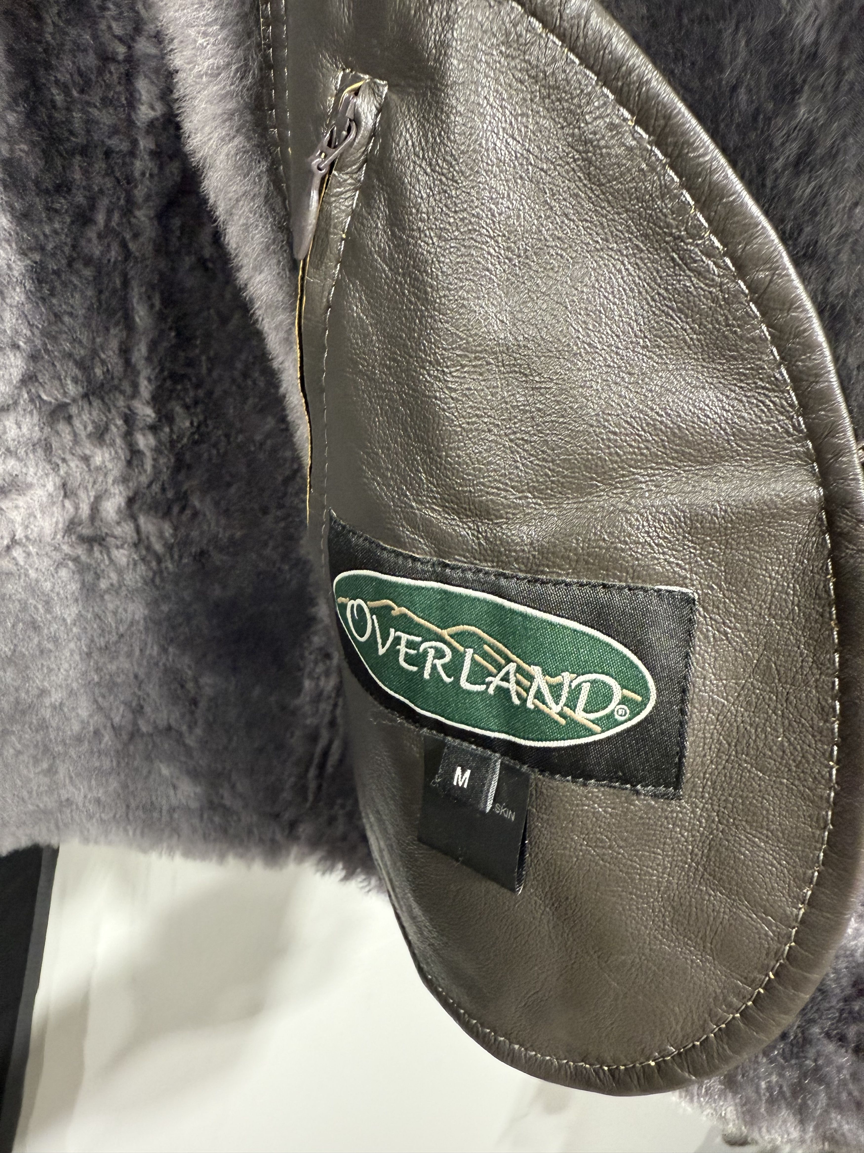 Overland Grey Sheep Skin Real Fur coat Size US M / EU 48-50 / 2 - 1 Thumbnail