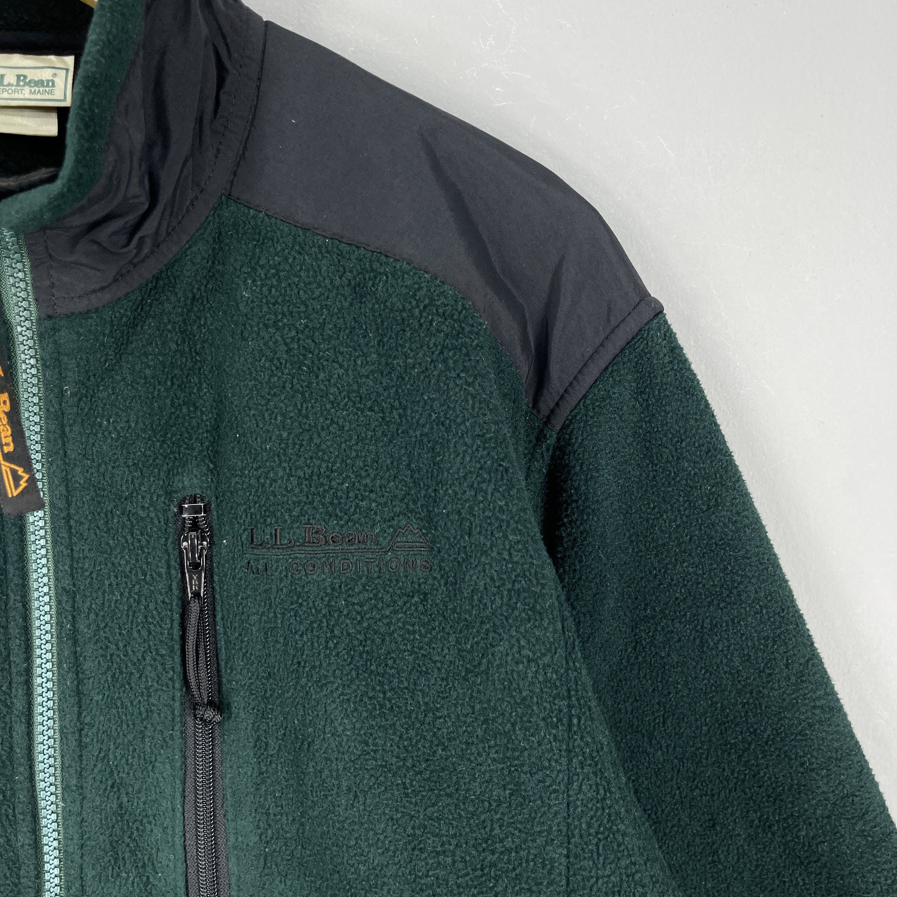 L.L. Bean Vintage 90's LL BEAN Multi Zipper Fleece Jacket Size US M / EU 48-50 / 2 - 3 Thumbnail