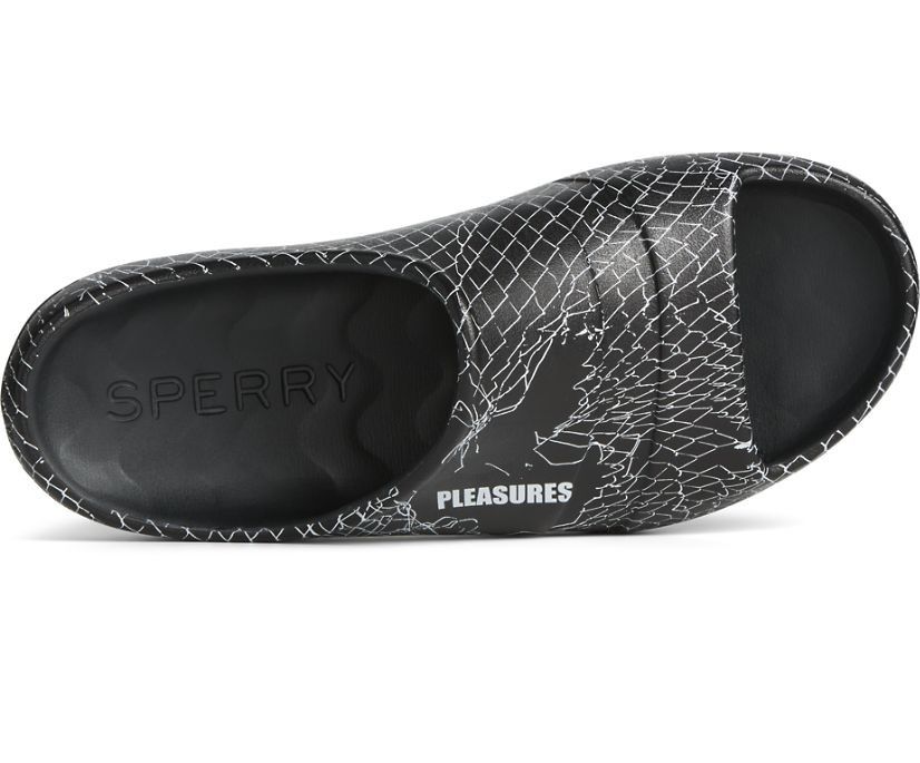 Pleasures × Sperry Fence Float Slides - Pleasures x Sperry Sandals Black Size US 8 / EU 41 - 4 Thumbnail