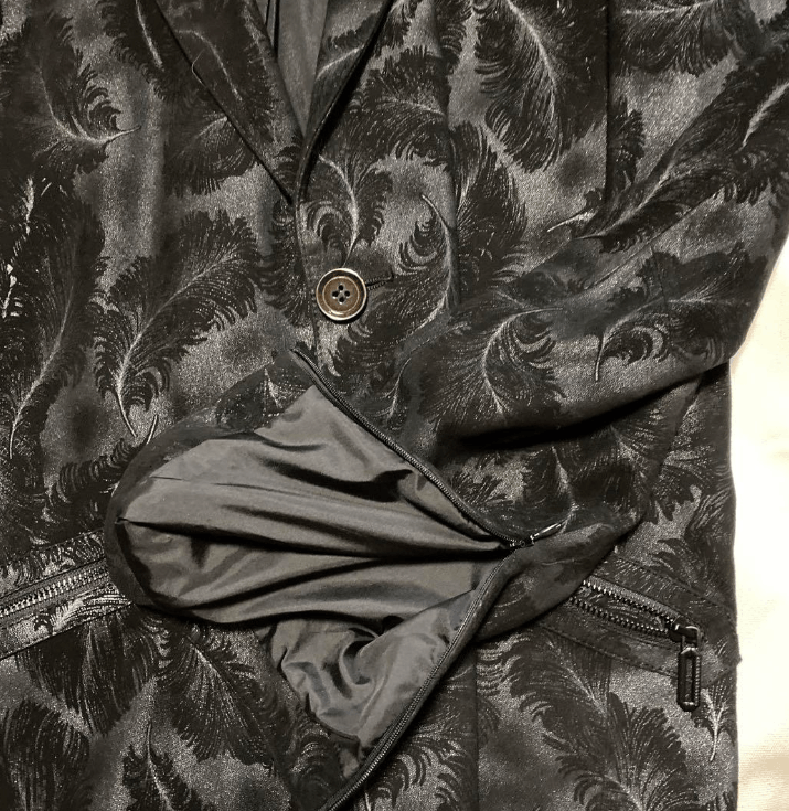 Japanese Brand Japanese Nubuck Suede black Feather Jacket Blazer XL Size 52R - 2 Thumbnail