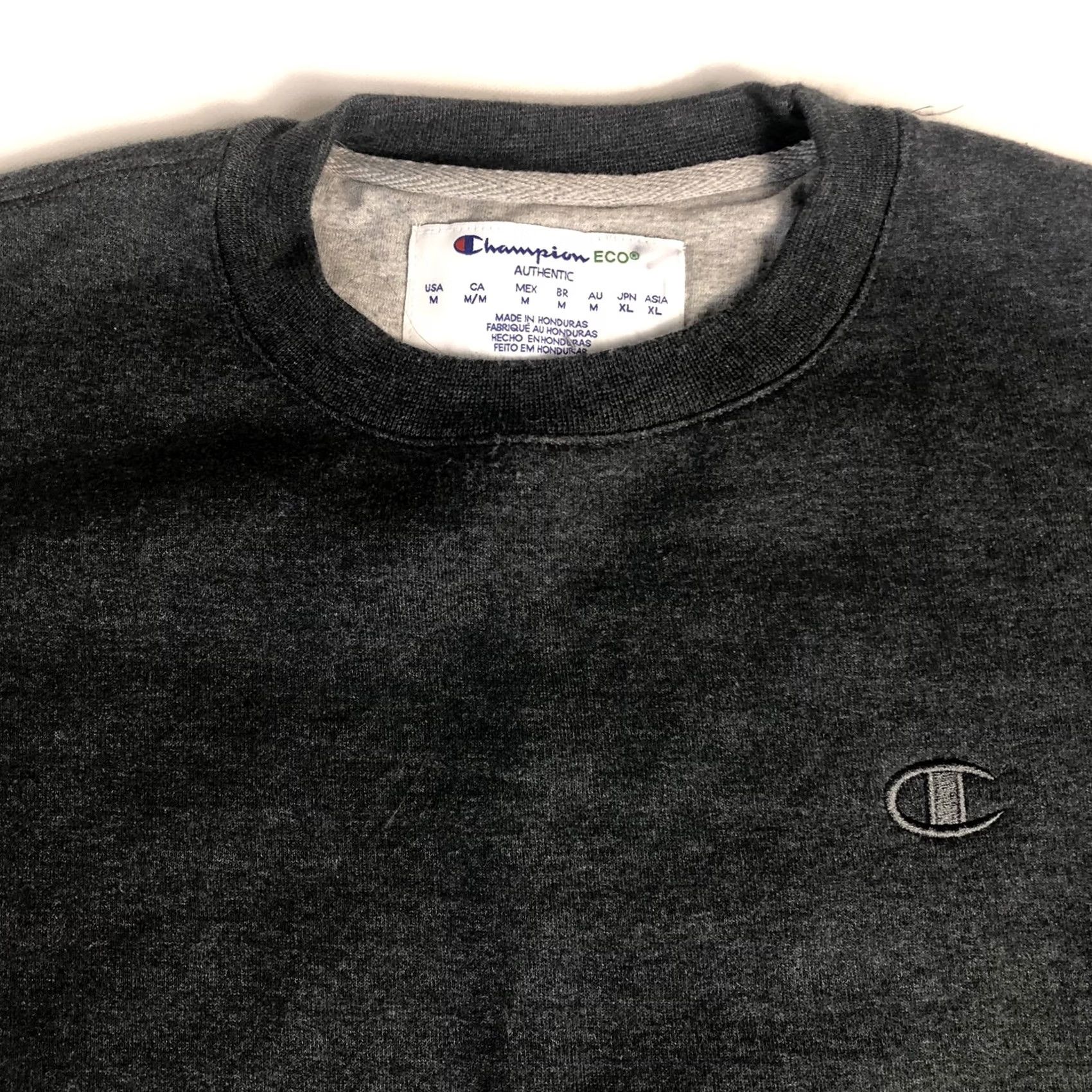 Champion VINTAGE Champion Sweatshirt Mens Medium Gray Fleece Sweater Size US M / EU 48-50 / 2 - 3 Thumbnail