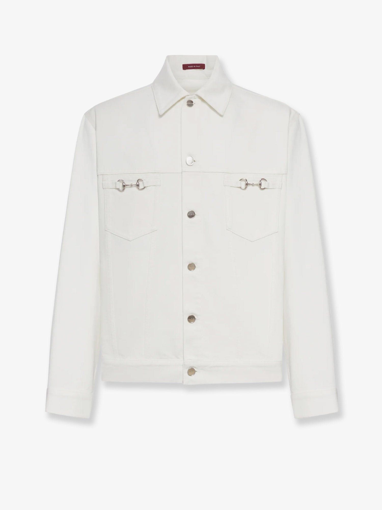 Gucci White Denim Jacket Size US S / EU 44-46 / 1 - 1 Thumbnail