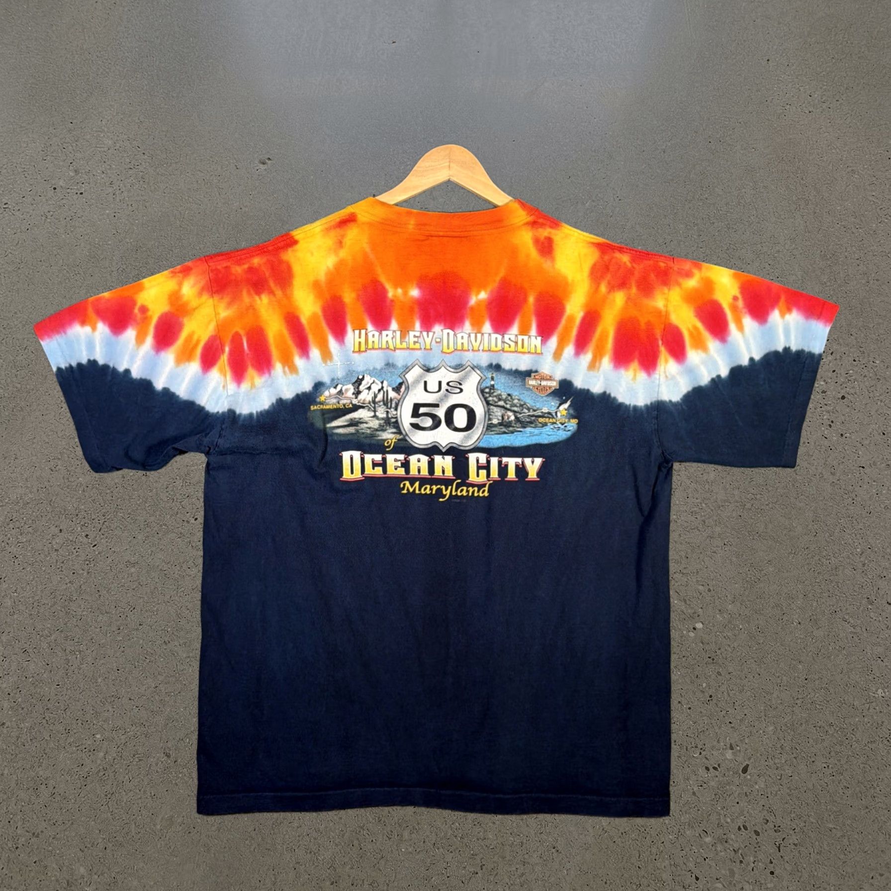 Harley Davidson Vintage Harley Davidson Tie Dye T-Shirt Single