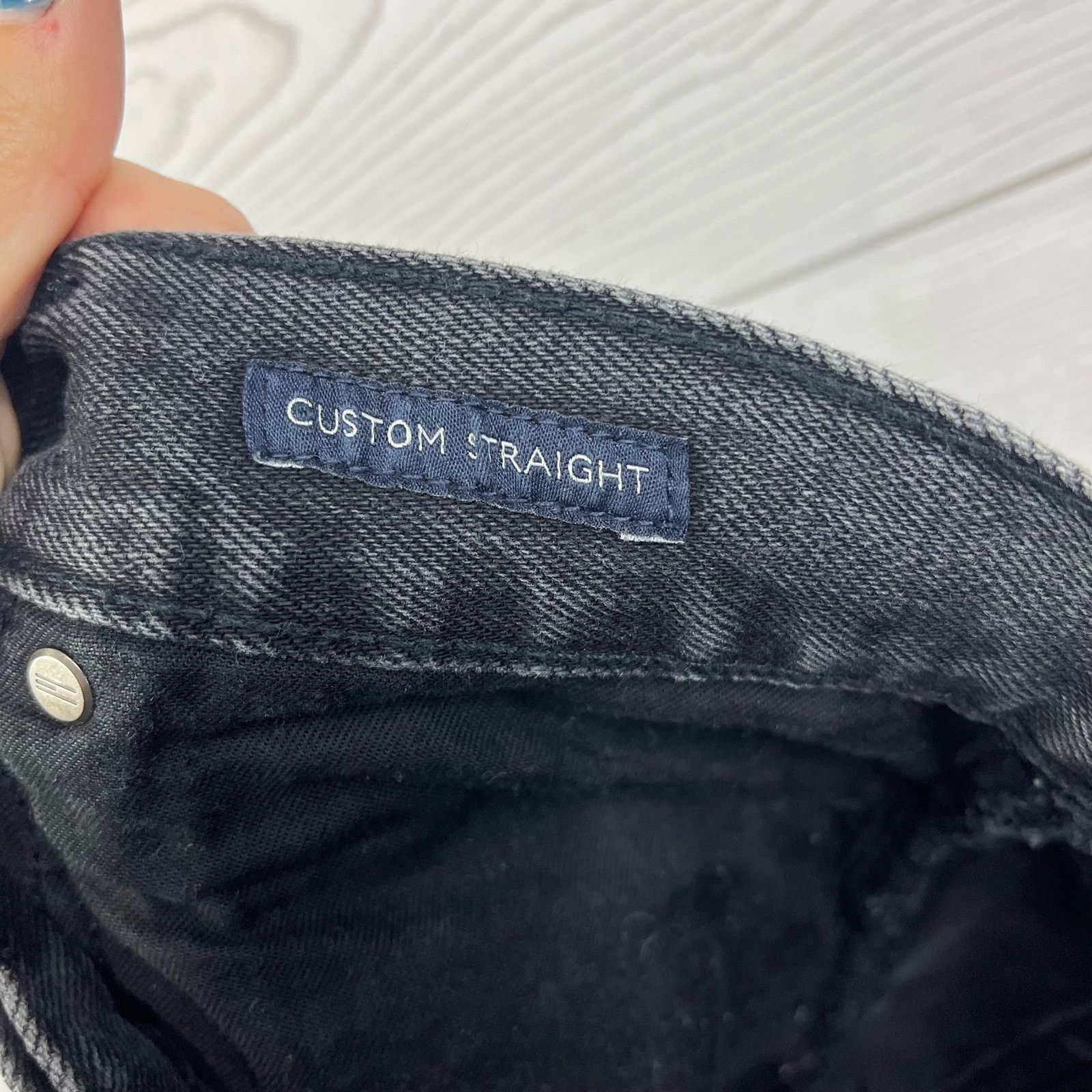 Tommy Hilfiger Tommy Hilfiger Custom Straight Black Jeans 34x30 Faded Denim Size US 34 / EU 50 - 9 Thumbnail