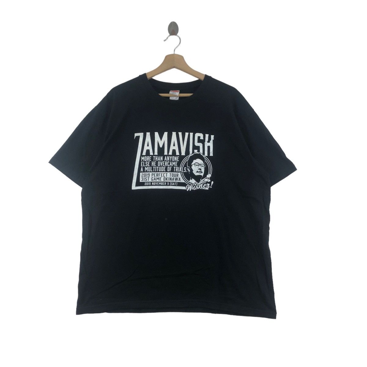 Vintage ZAMAVISH JAPAN 2019 Perfect Tour Game Okinawa Tee Shirt Top Size US XXL / EU 58 / 5 - 1 Thumbnail