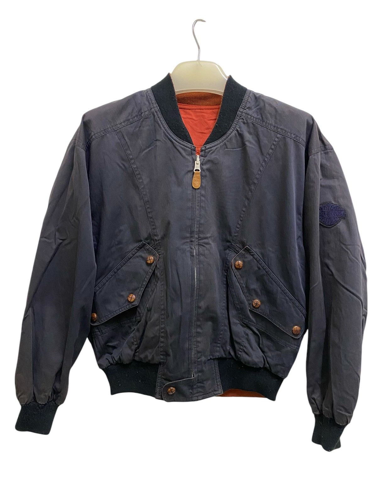 Harley Davidson HARLEY DAVIDSON Reverseable Bomber Jacket Big Logo Size US M / EU 48-50 / 2 - 3 Thumbnail