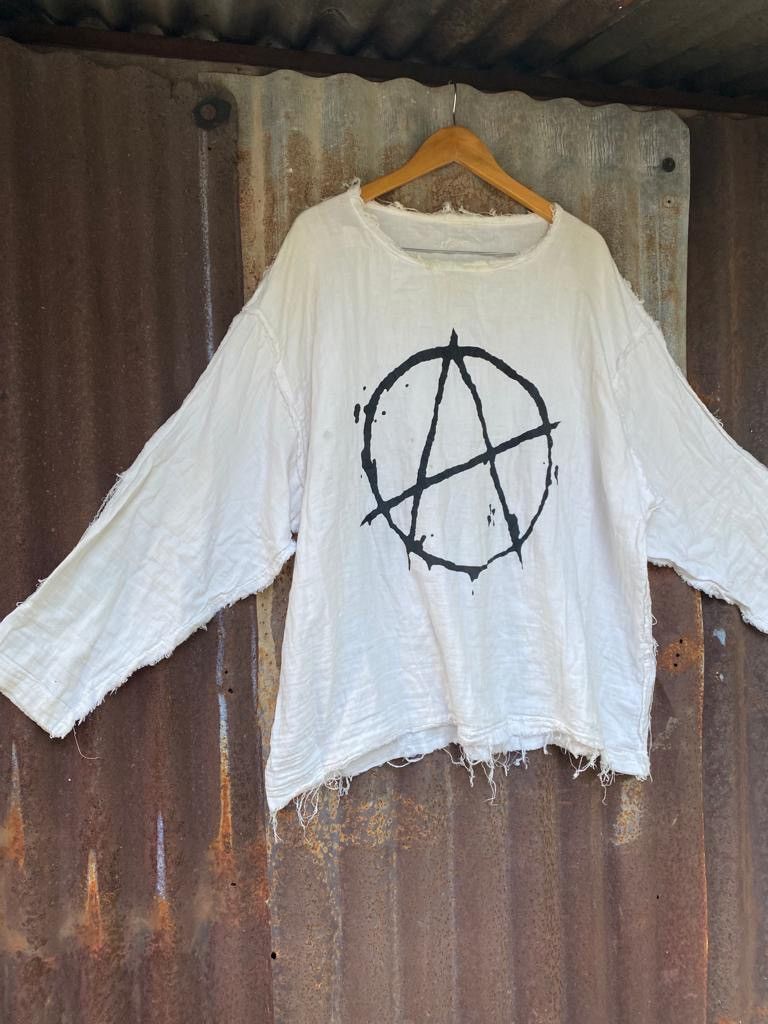 If Six Was Nine Rare anarchy logo japanese brand muslin jacket distressed Size US L / EU 52-54 / 3 - 5 Thumbnail