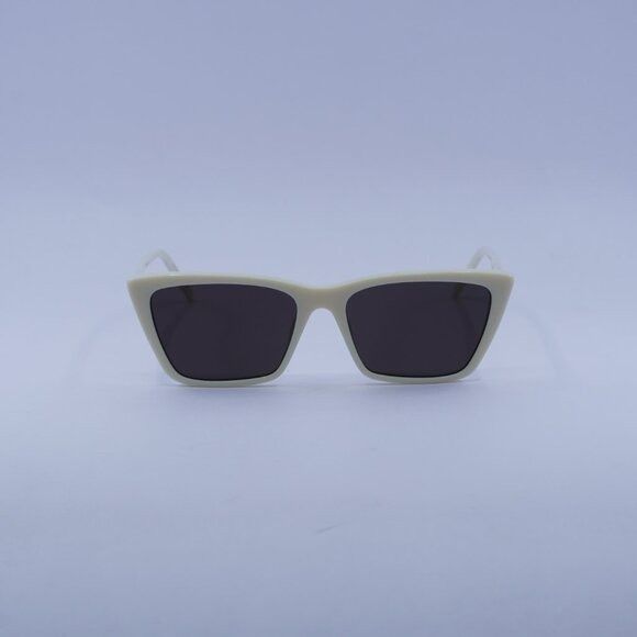 Saint Laurent Paris Saint Laurent SL737 MICA THIN 005 Sunglasses Ivory Cat Eye F Size ONE SIZE - 3 Thumbnail