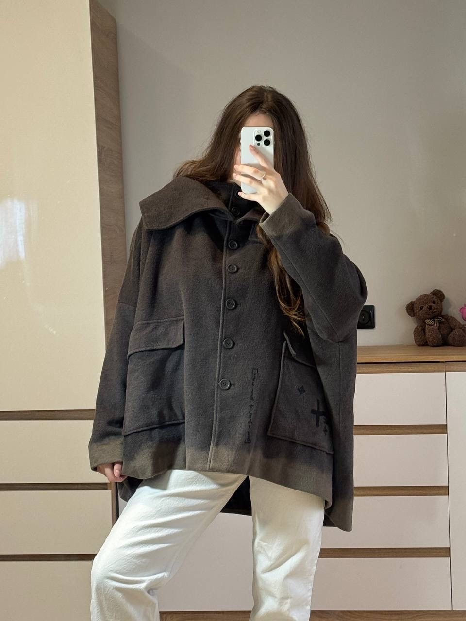 Rundholz Rundholz Avant-Garde Oversized Wool Coat Blean Size S Size S / US 4 / IT 40 - 3 Thumbnail