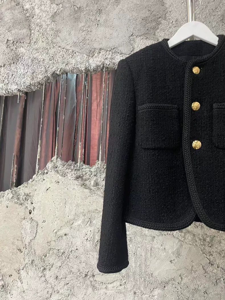Celine Celine Black Gold Button Tweed Jacket Size US S / EU 44-46 / 1 - 3 Thumbnail