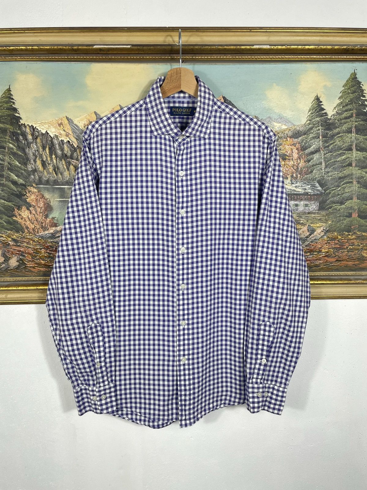 Polo Ralph Lauren Polo Ralph Lauren Purple Checkered Shirt Old Money Luxury Size US M / EU 48-50 / 2 - 1 Thumbnail